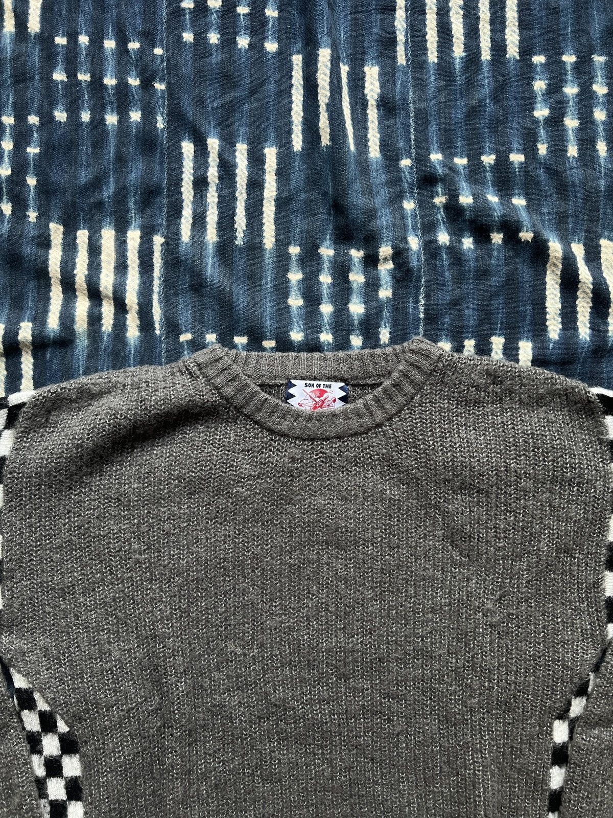 Japanese Brand Son of the Cheese Checkerboard Knitted Sweater Size US S / EU 44-46 / 1 - 3 Thumbnail