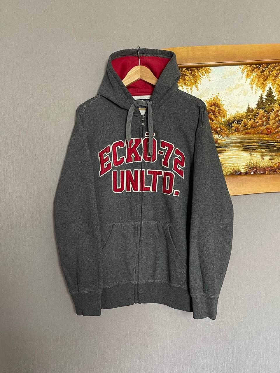 Ecko Unltd. Vintage Ecko Unlimited Zip Up Hoodie Big Spellout Logo Size US L / EU 52-54 / 3 - 2 Thumbnail