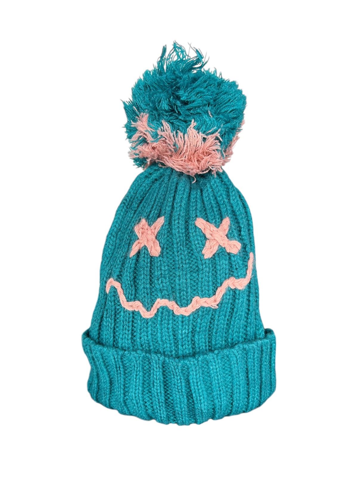 Japanese Brand × Kapital × Vintage Like Kapital Smile Crochet Knitted Beanie Hats🎌☠️☠️ Size ONE SIZE - 1 Thumbnail