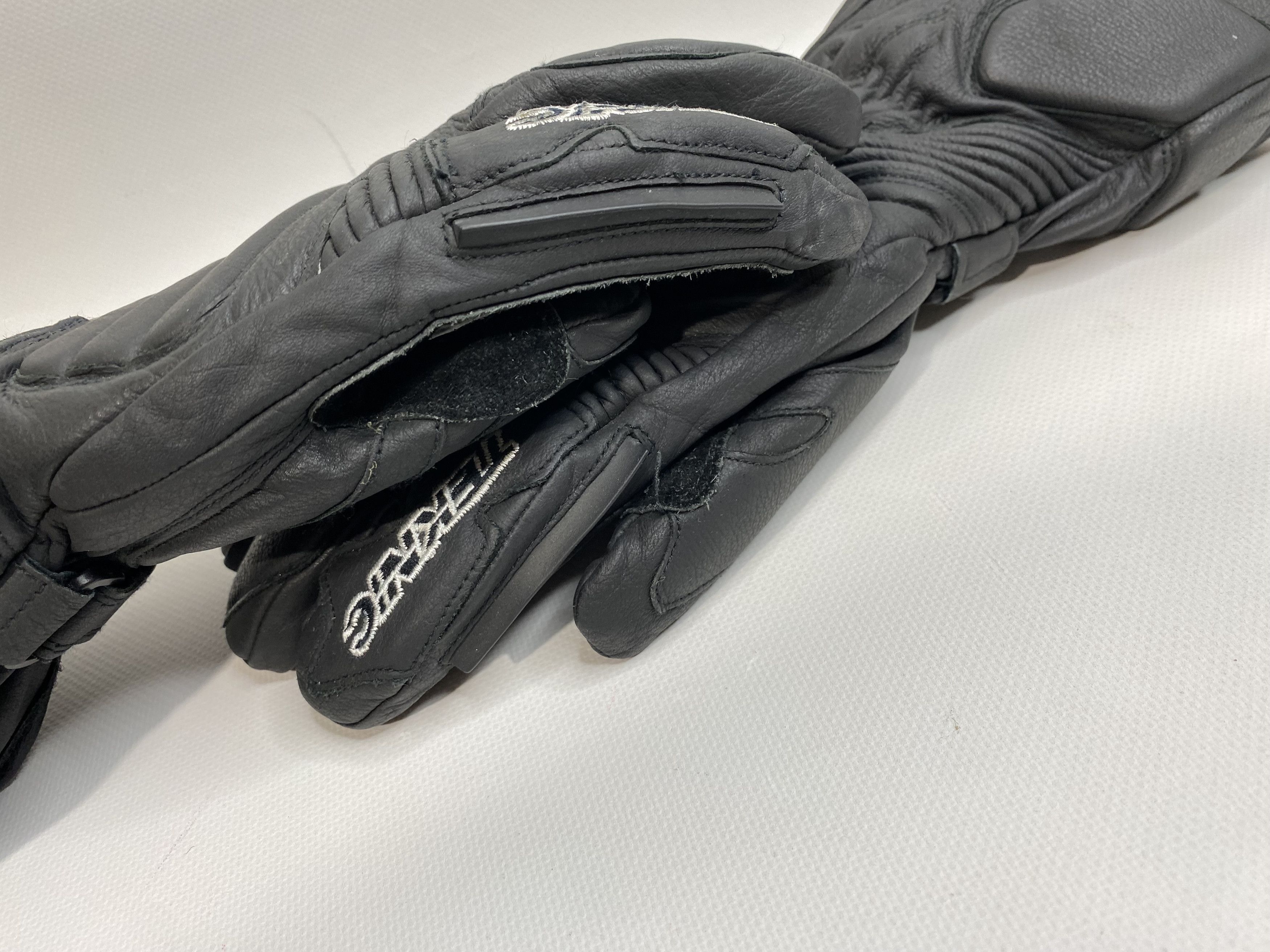 Honda TEKNIC THUNDER MOTORCYCLE LEATHER GLOVES POWER SKIN Size ONE SIZE - 5 Thumbnail