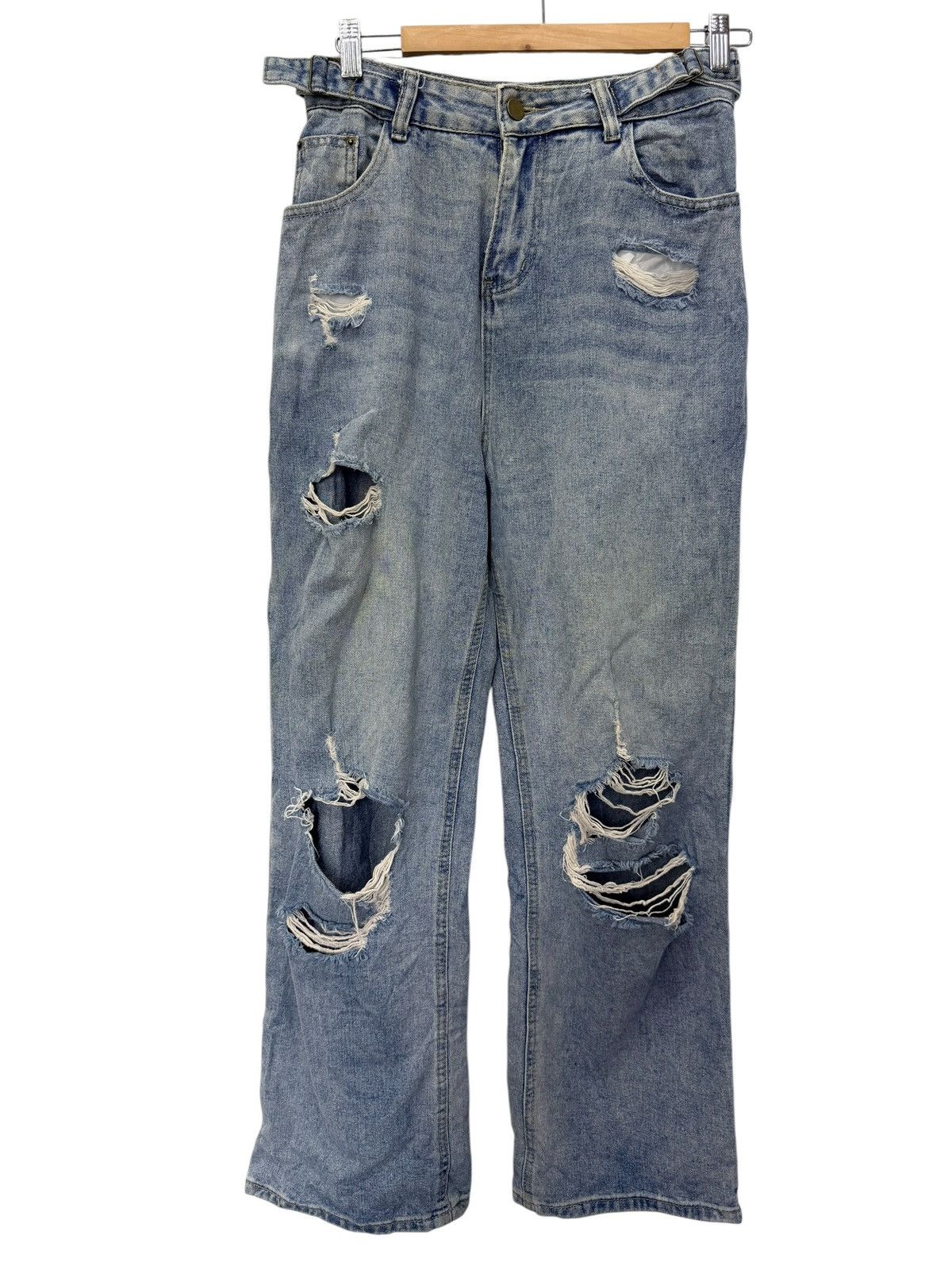 Japanese Brand Vintage Unbranded Distressed Denim Jeans Size US 28 / EU 44 - 1 Thumbnail