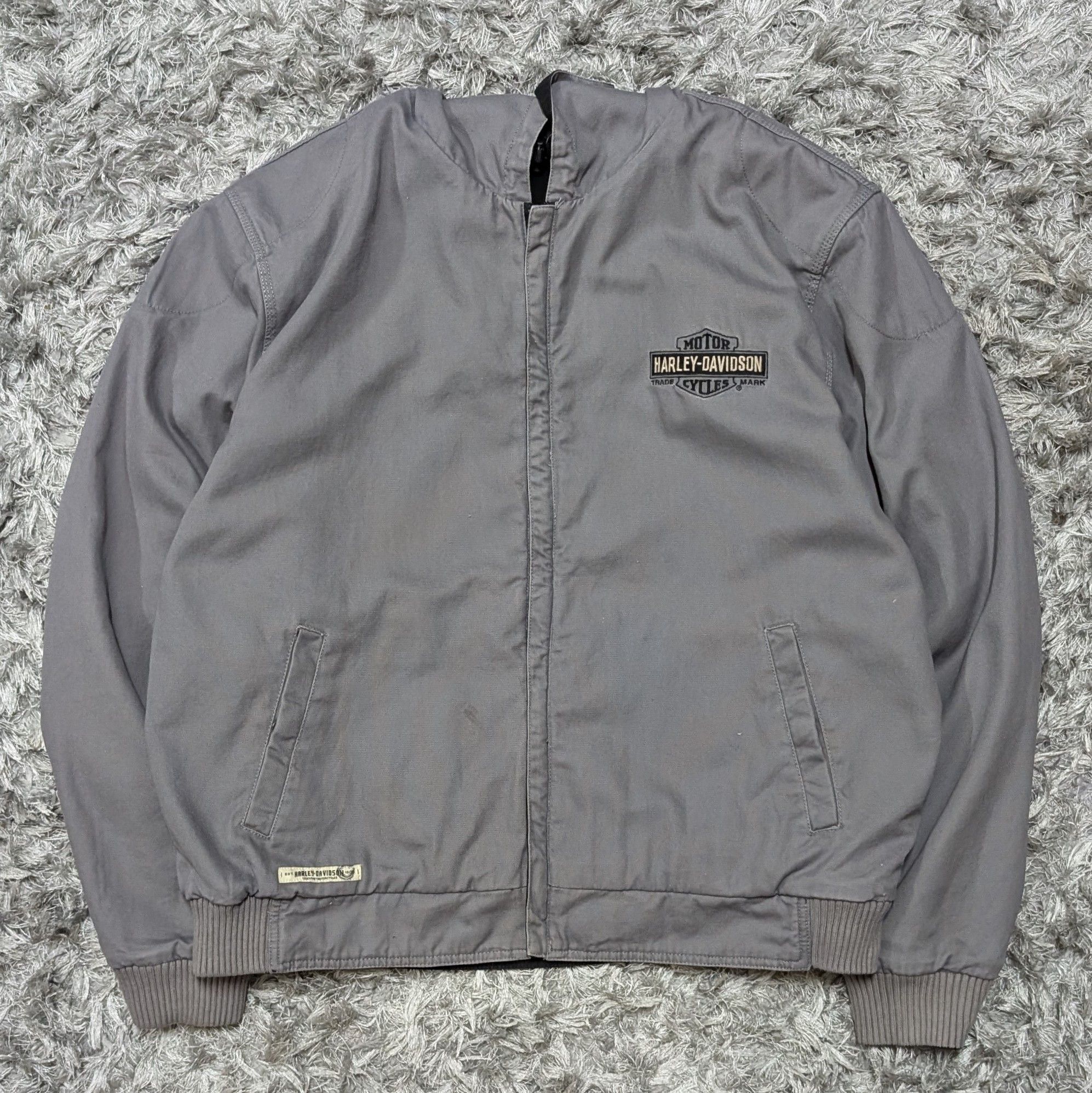 Harley Davidson Vintage Harley-Davidson Reversible Reflector Jacket Hoodie Size US XL / EU 56 / 4 - 5 Thumbnail