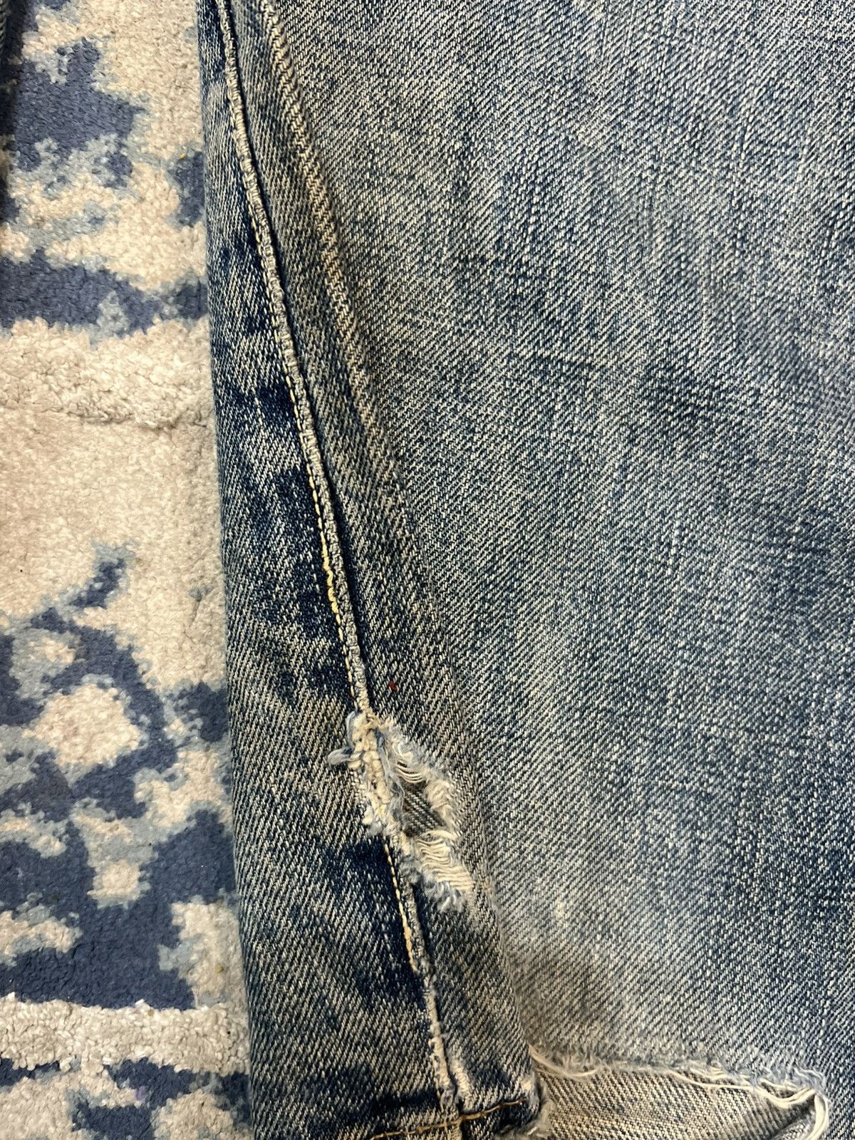 Full Count & Co. Vintage Full Count & Co Selvedge Distressed Jeans Denim Size US 34 / EU 50 - 18 Thumbnail