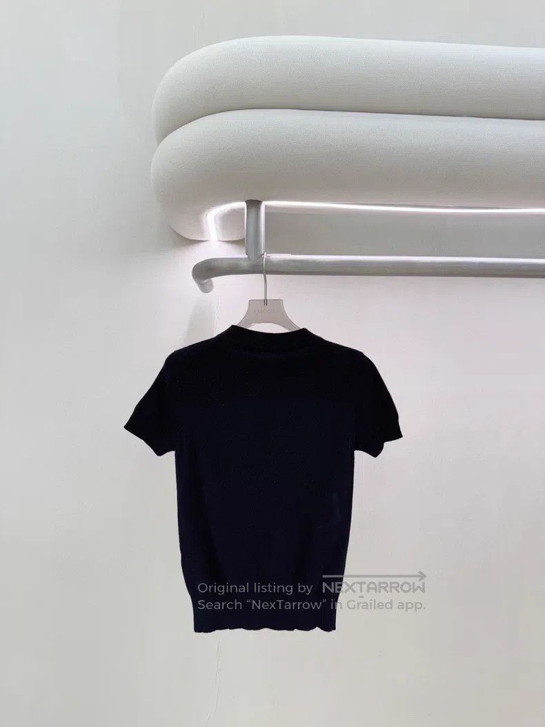 Hermes Hermes Black short sleeve knit top Size XXS / US 00 / IT 34 - 2 Thumbnail