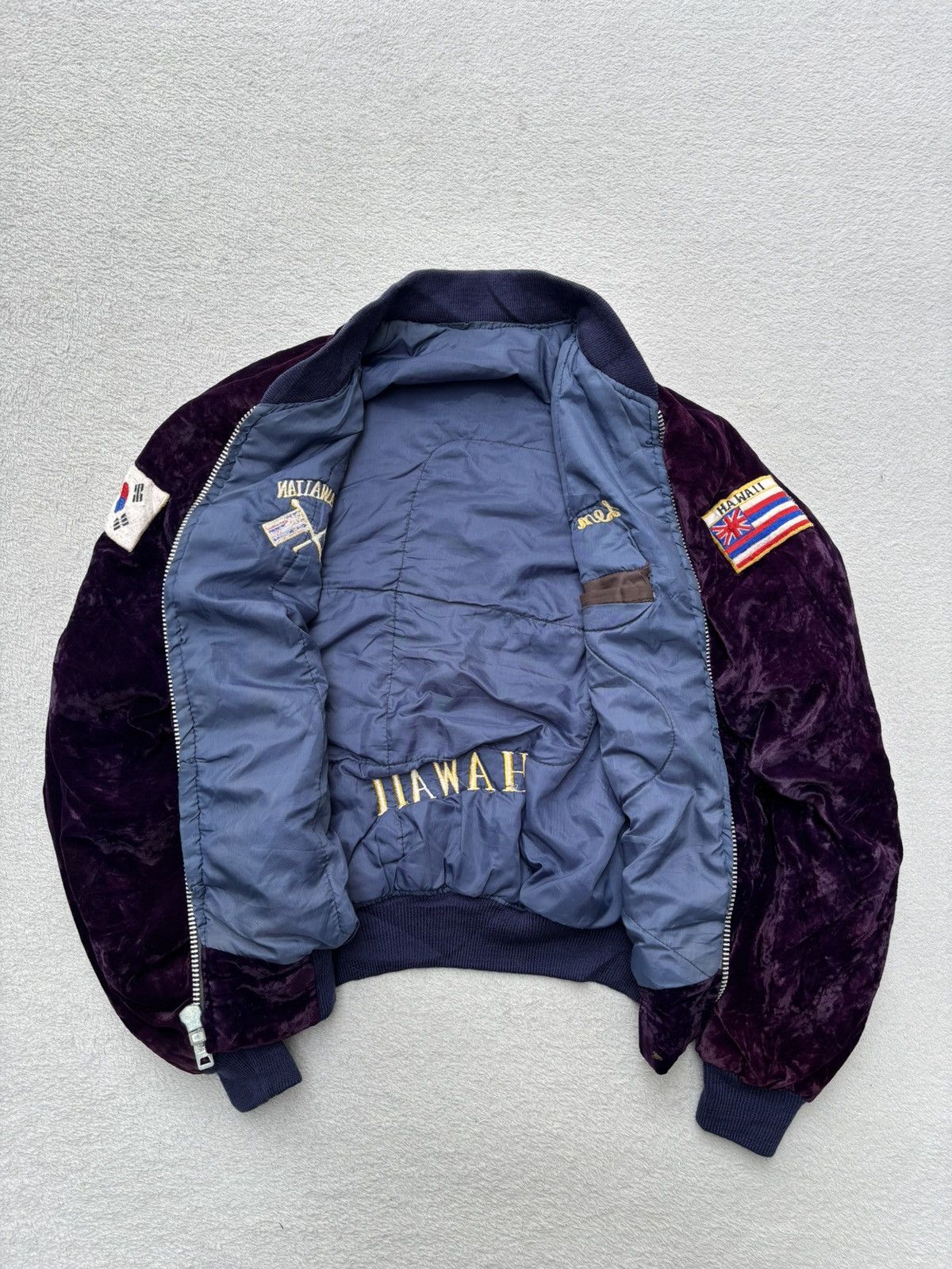 Vintage 1970s Korea Sukajan Velvet Bomber Jacket Size US M / EU 48-50 / 2 - 10 Thumbnail
