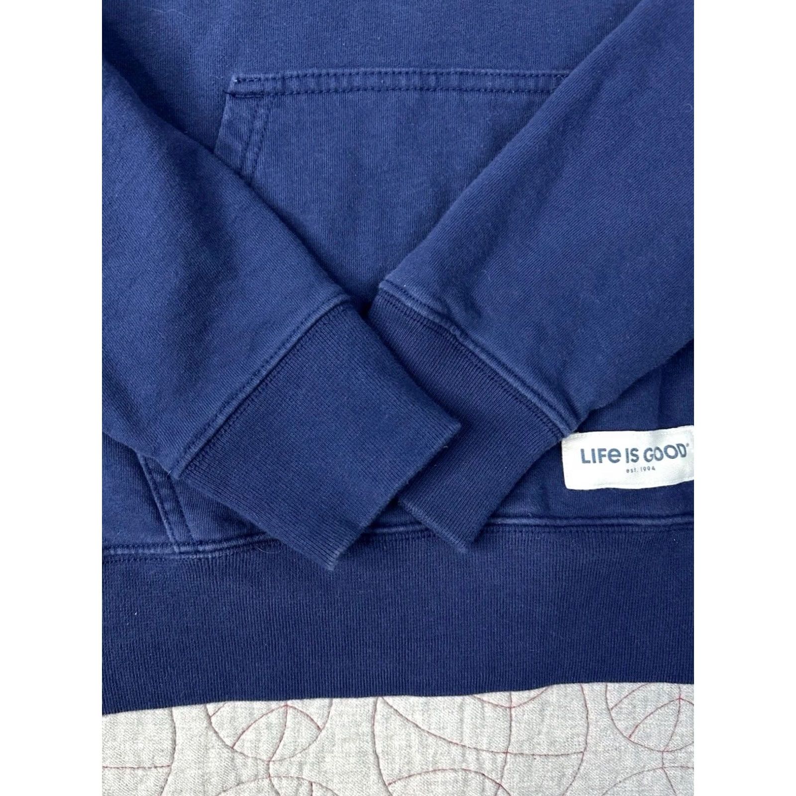 Life is Good Life Is Good Women's Winnie Adirondack Simply True Fleece Hoodie M Blues Pullover Activewear Womens Medium Size M / US 6-8 / IT 42-44 - 4 Thumbnail