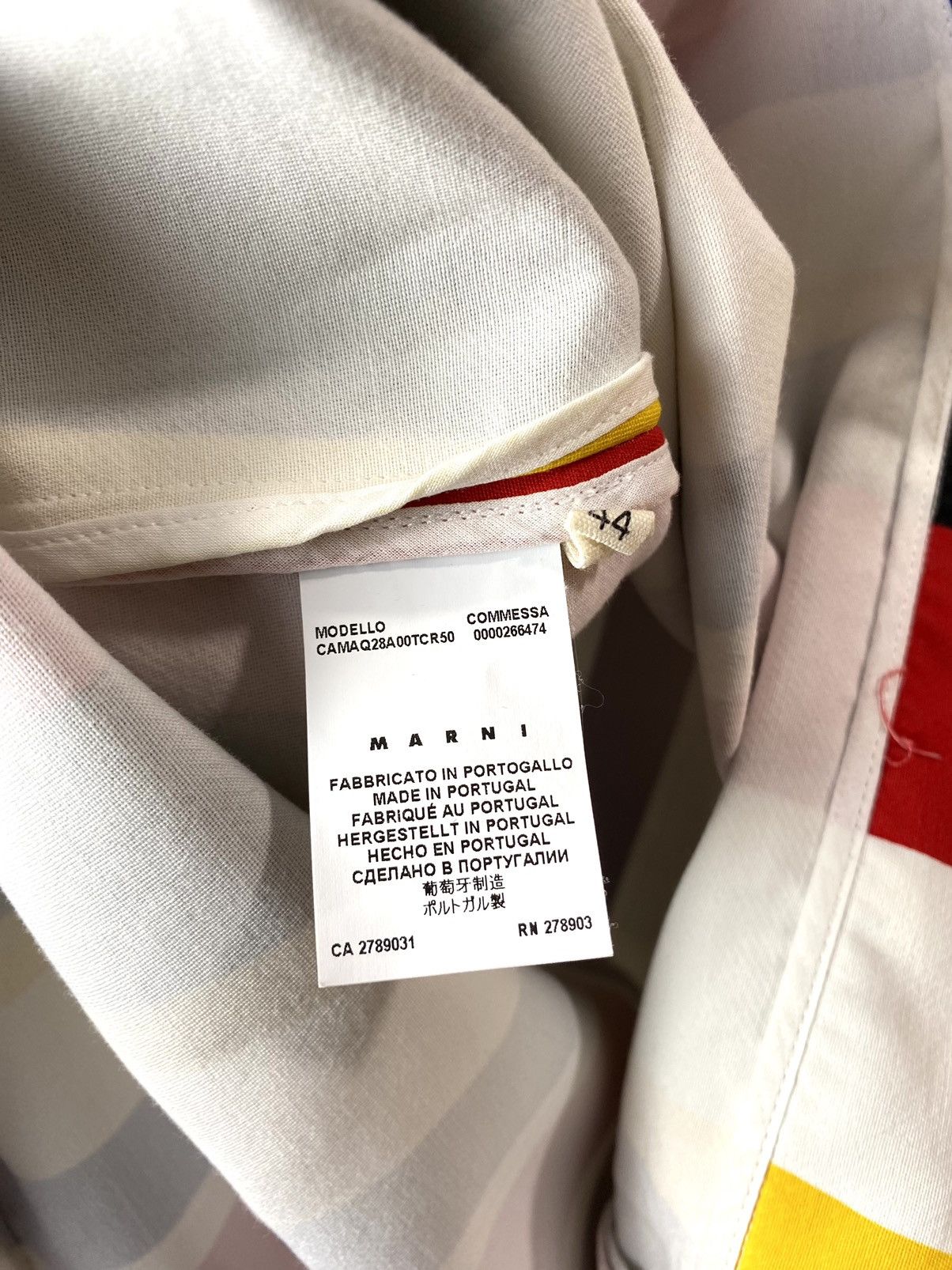 Marni Marni Stripped Multicolor Shirt T Shirt Dress Size M / US 6-8 / IT 42-44 - 8 Thumbnail