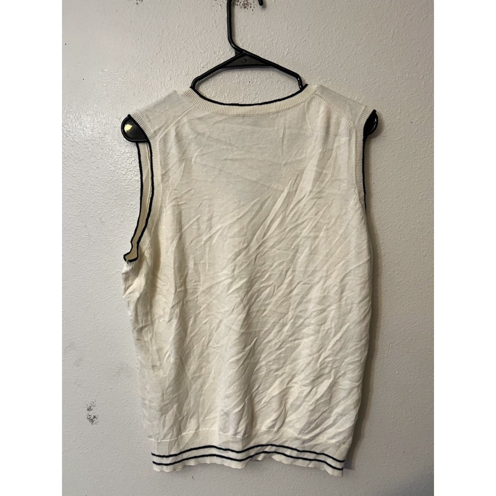 Brooks Brothers VINTAGE Brooks Brothers Sweater Vest Shirt Men XL White Knit PULLOVER Size US XL / EU 56 / 4 - 3 Thumbnail