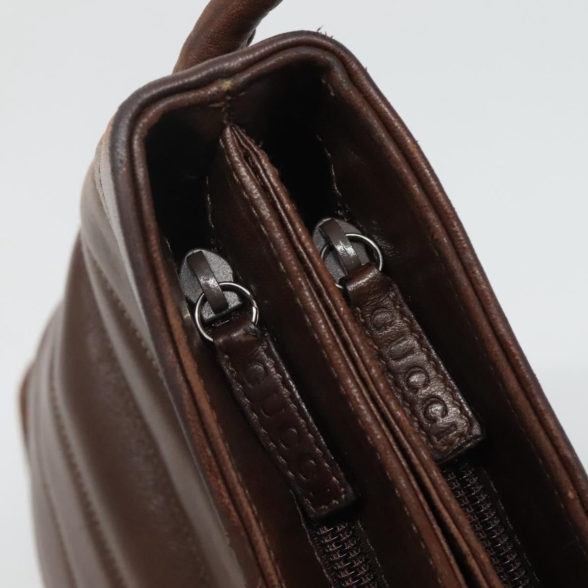 Gucci GUCCI Tote Bag Leather Brown Size ONE SIZE - 15 Thumbnail