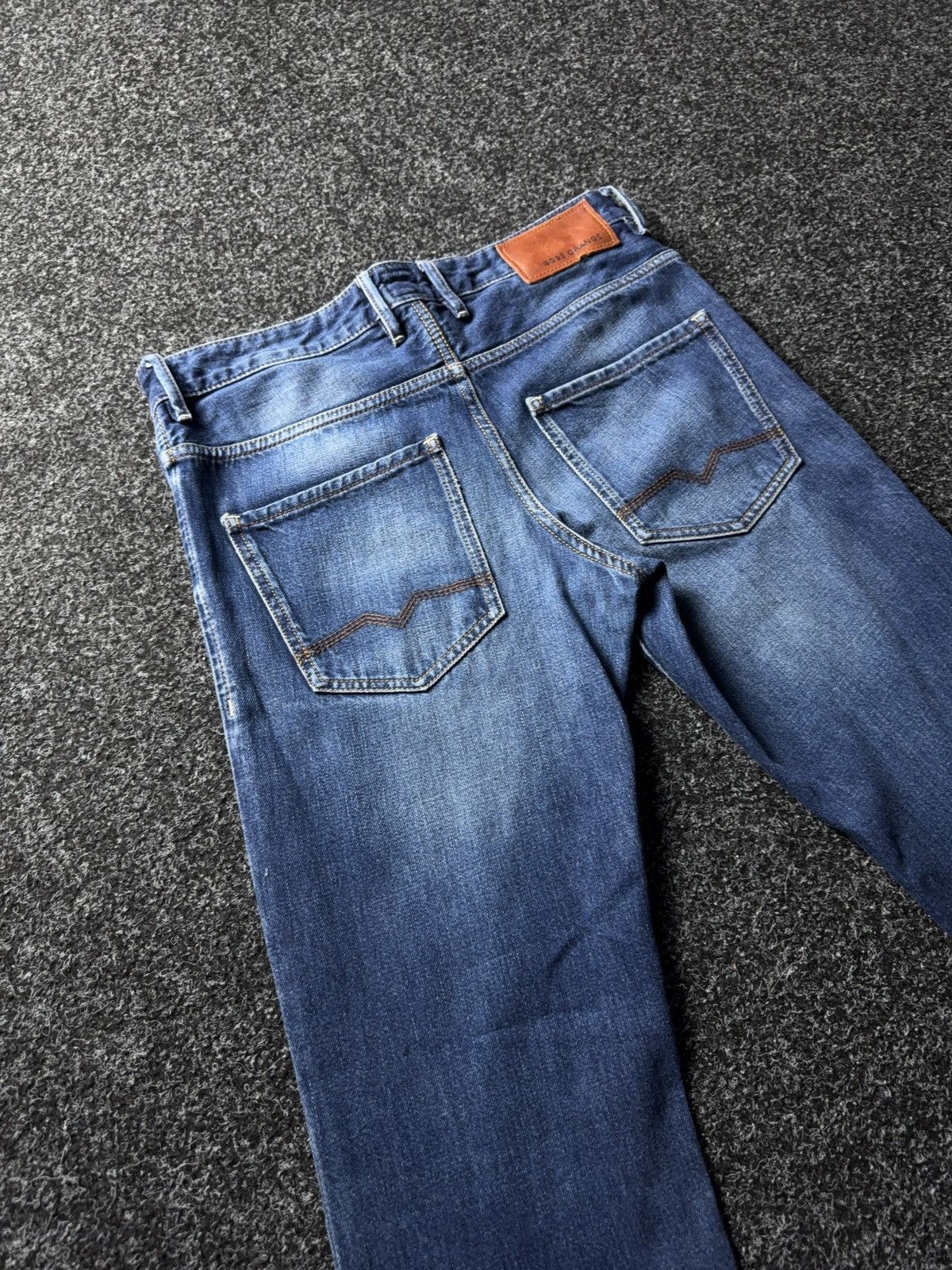 Hugo Boss Luxury y2k BOSS Orange Regular Fit Denim Jeans Blue Wash Size US 30 / EU 46 - 11 Thumbnail