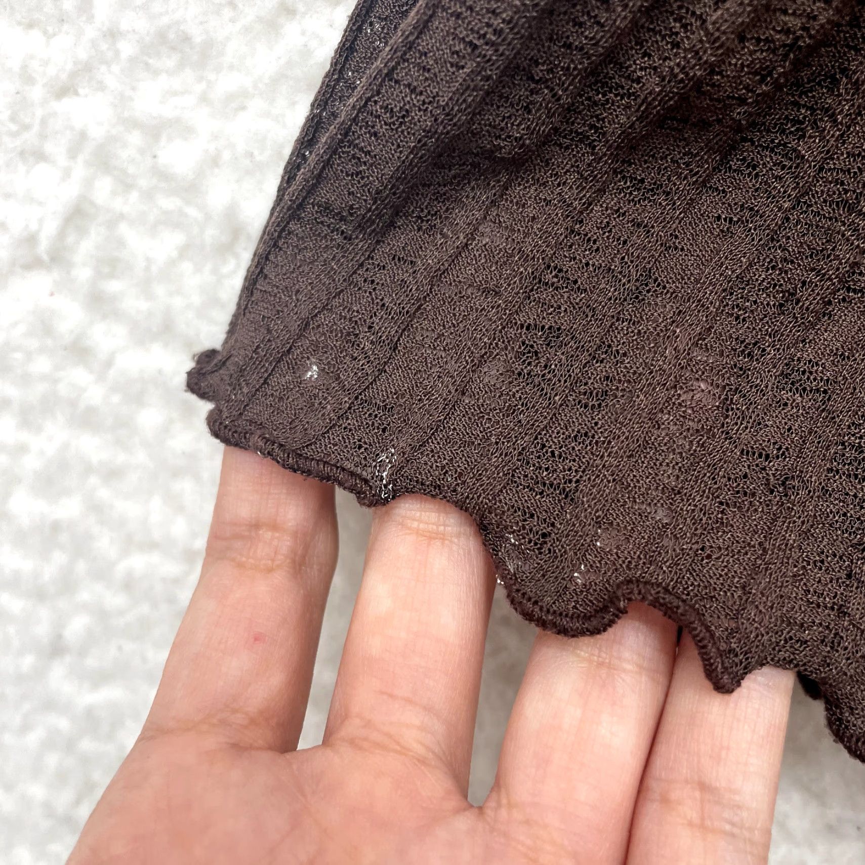 Vintage VINTAGE Y2K Mini Skirt Brown Pleated Coquette Boho Fairy Whimsigoth L Womens Size 36" / US 14 / IT 50 - 4 Thumbnail