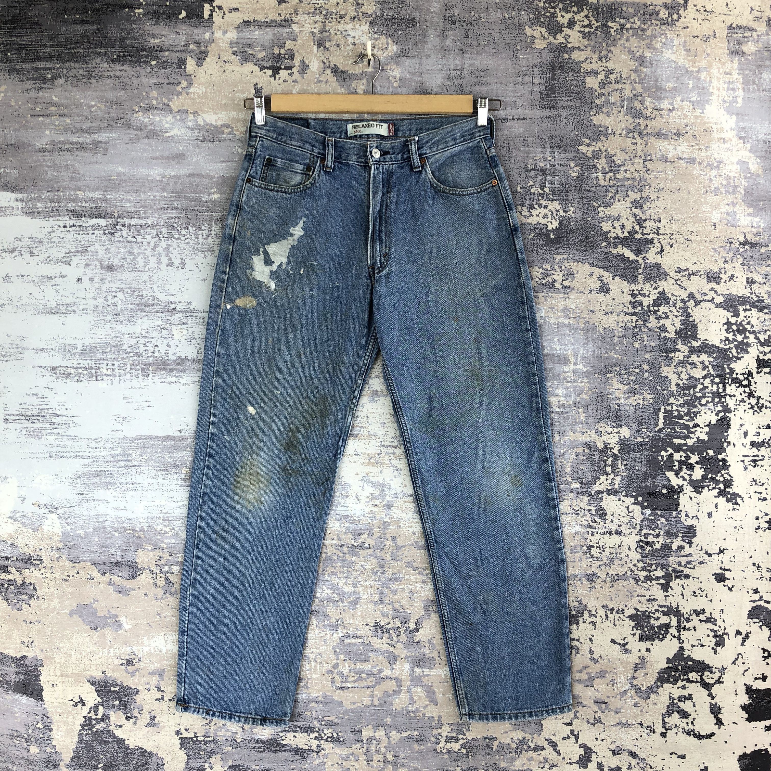 Levi's Vintage Y2K Levis 550 Jeans Levi's Baggy Levis Painter Denim Size US 32 / EU 48 - 1 Thumbnail