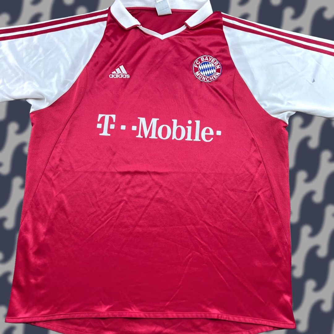 Adidas adidas Bayern Munich 2003 2004 Home Jersey Football Mens Large Red Shirt Size US L / EU 52-54 / 3 - 1 Thumbnail