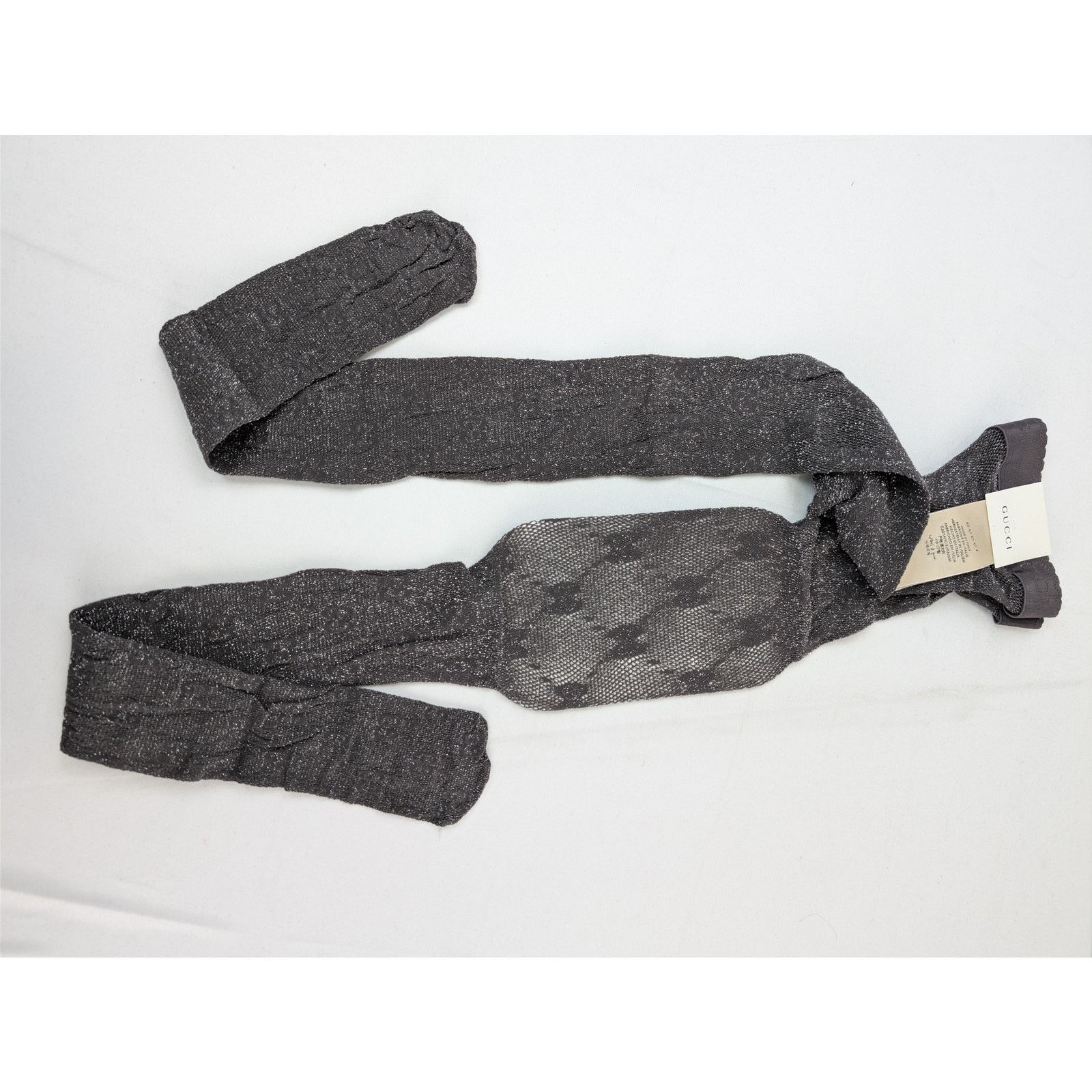 Gucci o1rshd1 Size: M / GG Knit Tights in Gray Size ONE SIZE - 7 Thumbnail