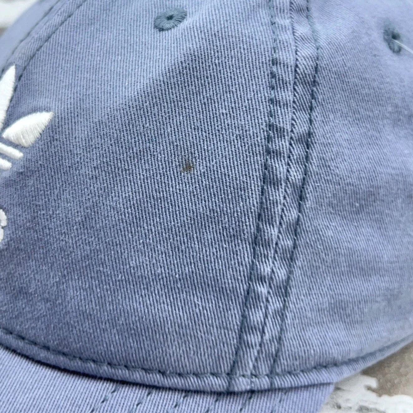 Adidas Adidas Hat Cap Strap Back Gray White Baseball Dad Trefoil Spell Out Twill AD21 Baseball Cap Mens One Size Gray Twill Logo Outdoor Sports Classic Retro Size ONE SIZE - 4 Thumbnail