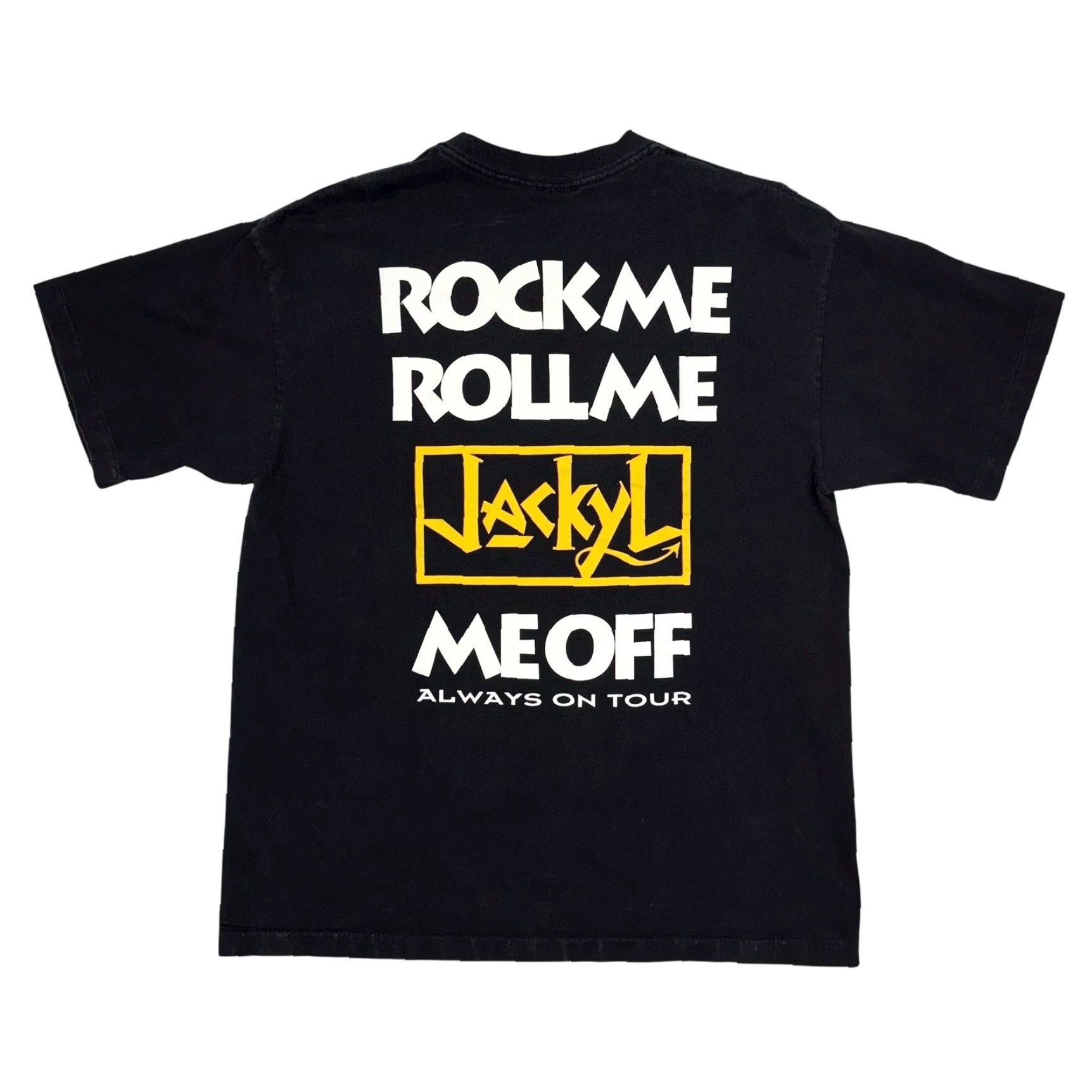 Vintage VINTAGE Giant T-Shirt Rock 90s 80s Jackyl Jackl Hair Metal Double-Sided Black XL Mens T-Shirt Size US XL / EU 56 / 4 - 3 Thumbnail
