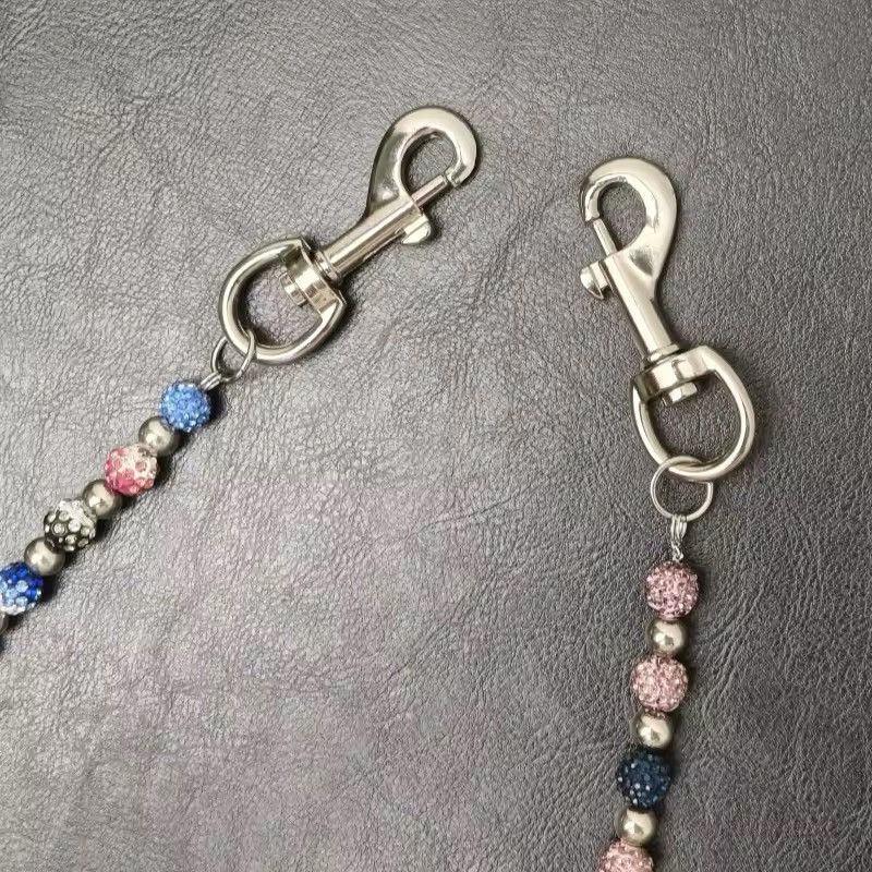 Jewelry Round Bead Rhinestone Multicolour Wallet chain Size ONE SIZE - 3 Thumbnail