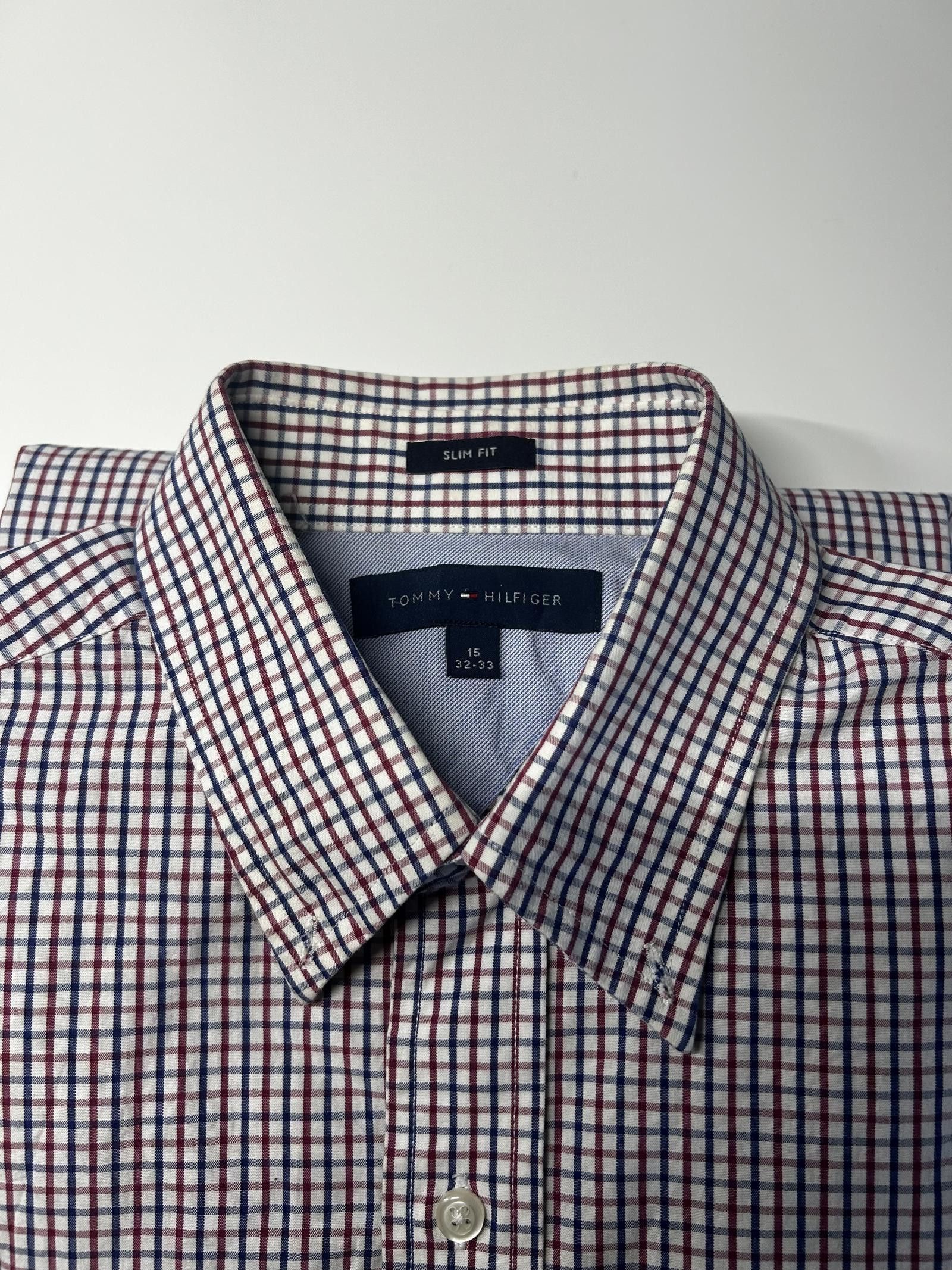 Tommy Hilfiger Tommy Hilfiger Slim Fit Check Shirt - Elegant Style Size US M / EU 48-50 / 2 - 3 Thumbnail