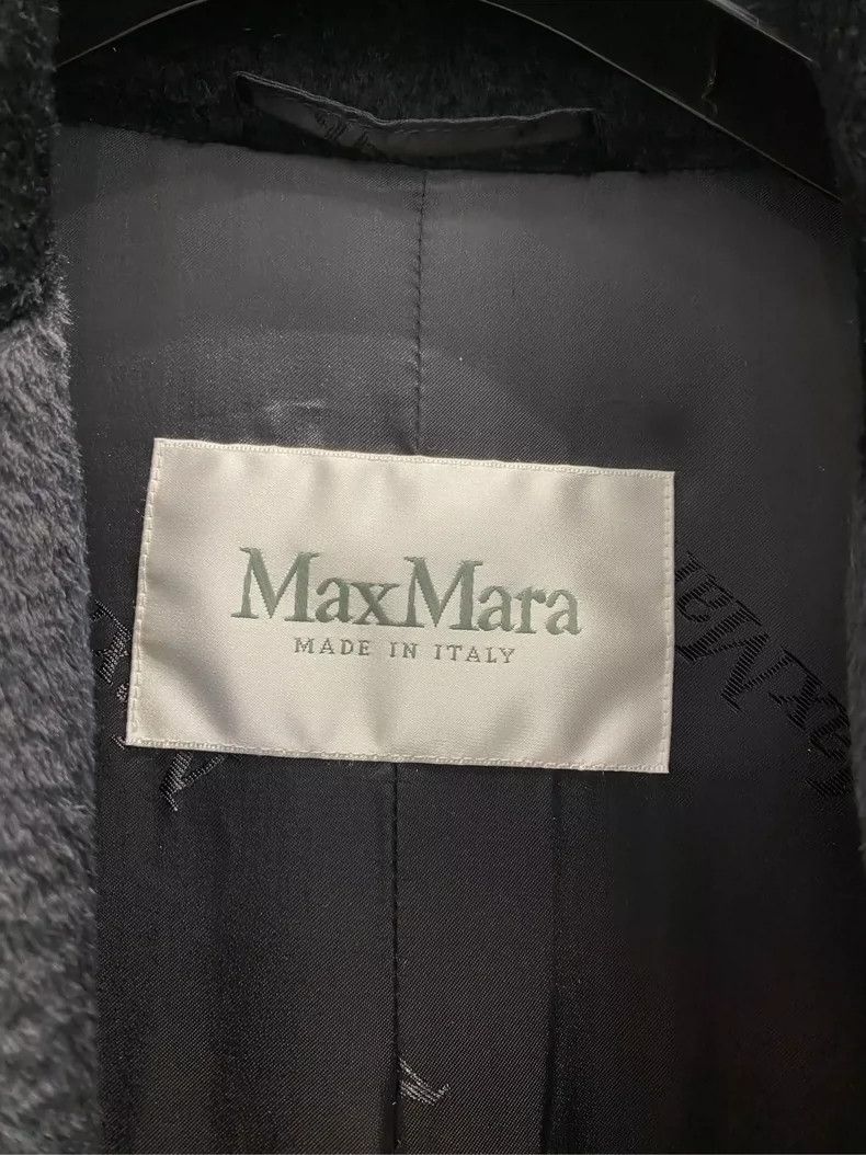 Max Mara Max Mara Long Black Nightgown Alpaca Coat Size L / US 10 / IT 46 - 4 Thumbnail