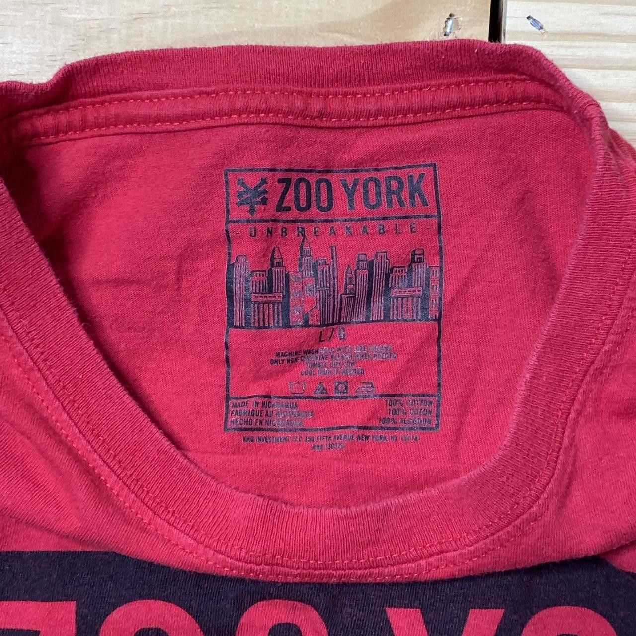 Zoo York Zoo York Red Y2K Skate Tee Size Large Size US L / EU 52-54 / 3 - 3 Thumbnail