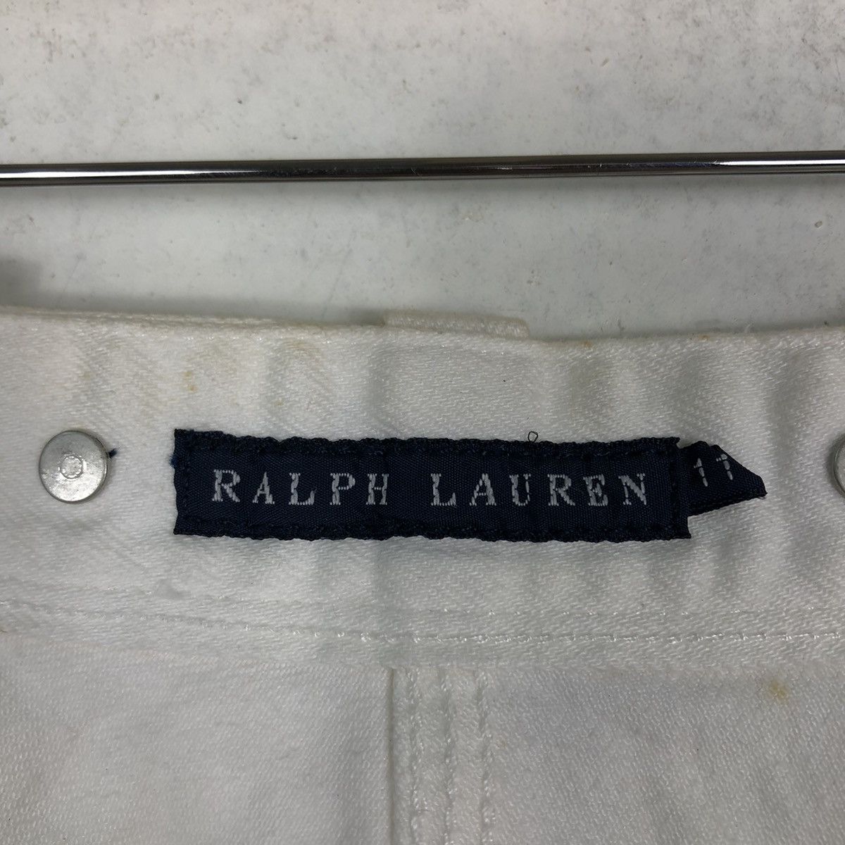 Polo Ralph Lauren 🔥Denim Skirt Ralph Lauren Leather Patch Size 30" / US 8 / IT 44 - 12 Thumbnail