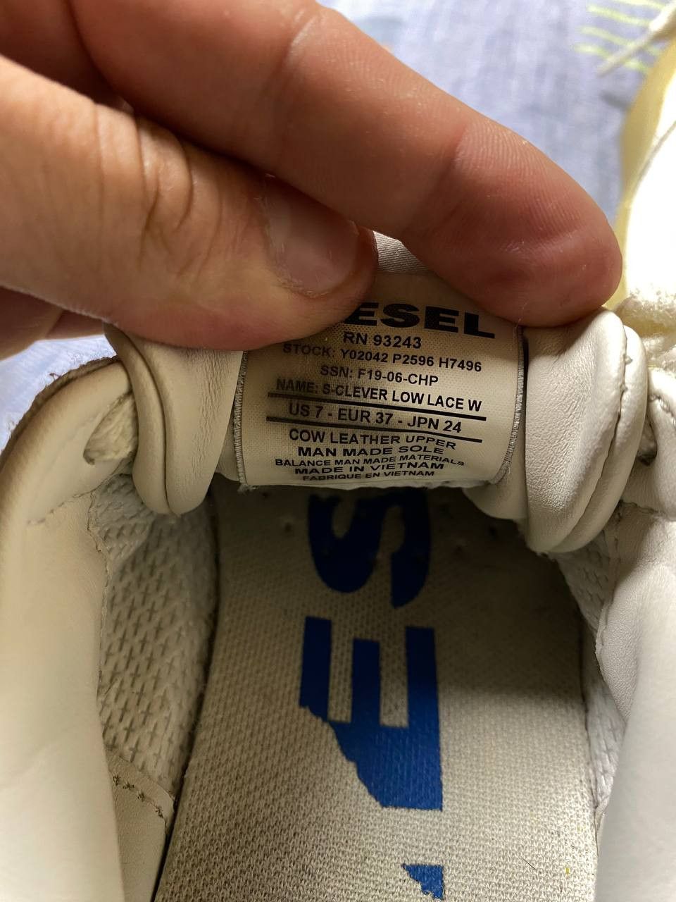Diesel 2000s Archive Japanese Leather Sneakers Diesel Y2K Size US 7 / IT 37 - 17 Thumbnail