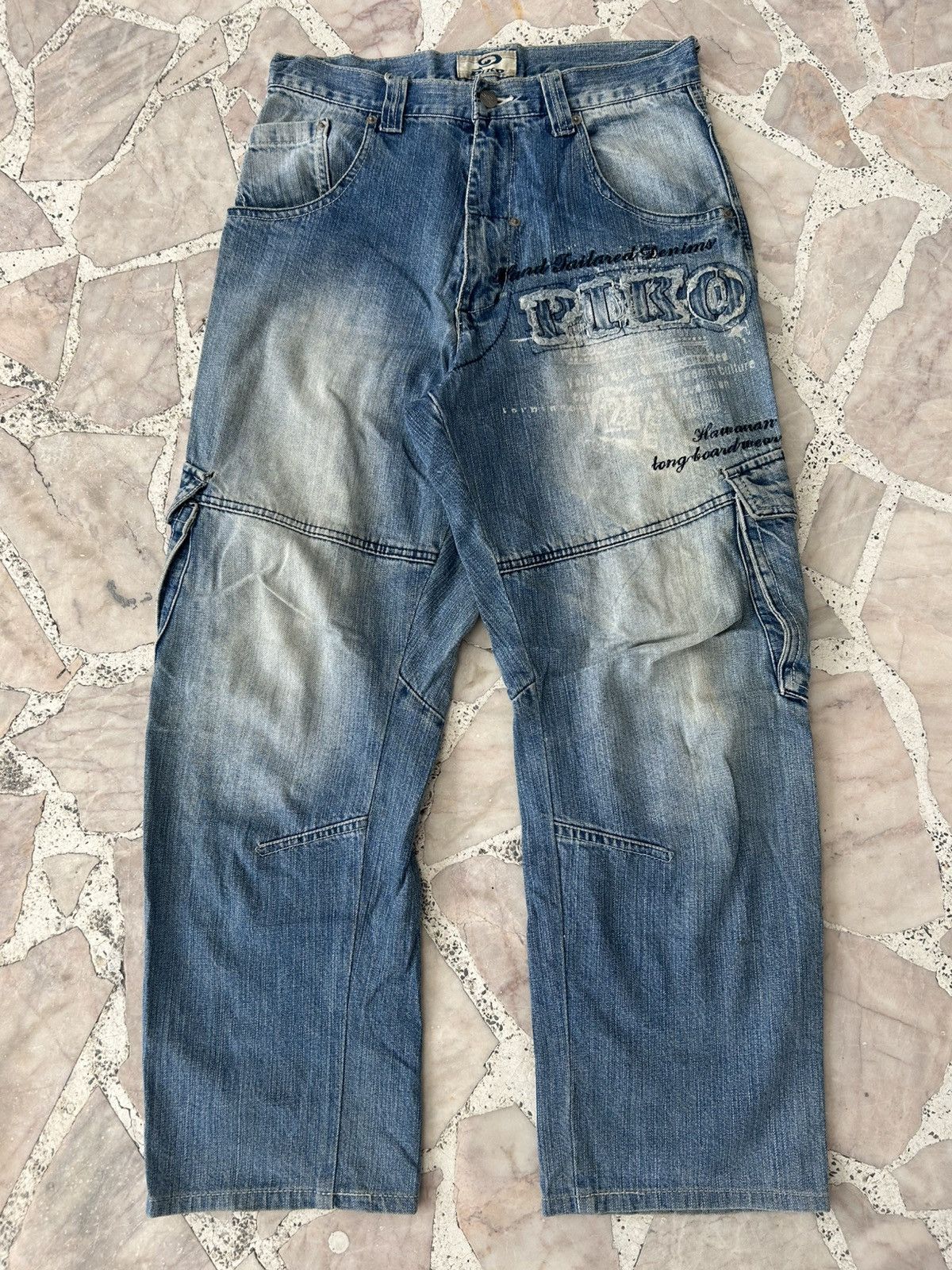 Other Piko Denim Cargo Y2K Pants Size US 30 / EU 46 - 2 Thumbnail