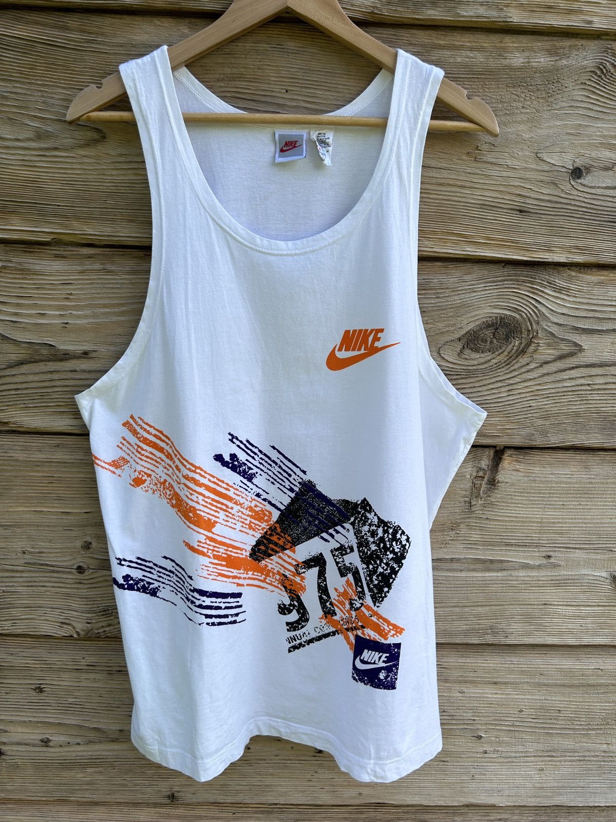 Nike 80s Vintage Nike Andre Agassi Style Tank Top Sleeveless Size US L / EU 52-54 / 3 - 1 Thumbnail