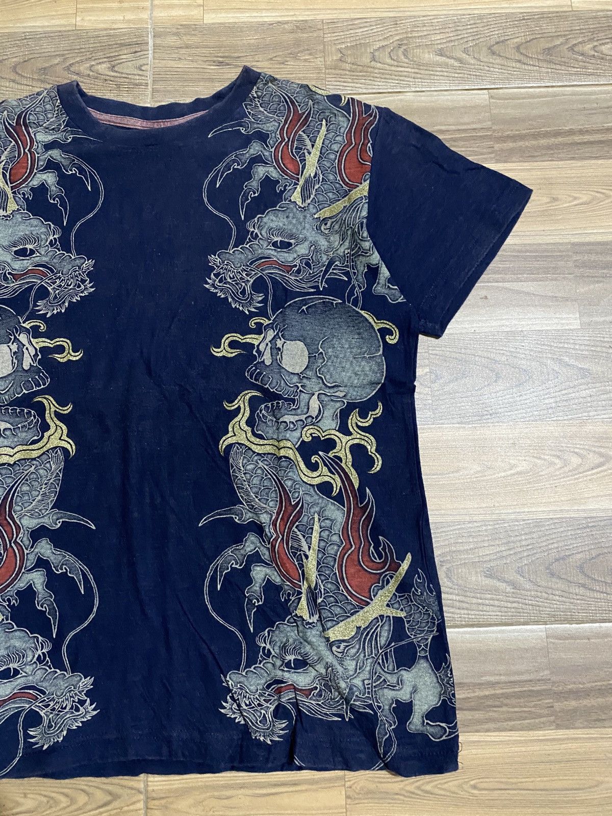 Japanese Brand STRANGE HEAVEN FADED SKULL SHORT TEE Size US M / EU 48-50 / 2 - 3 Thumbnail