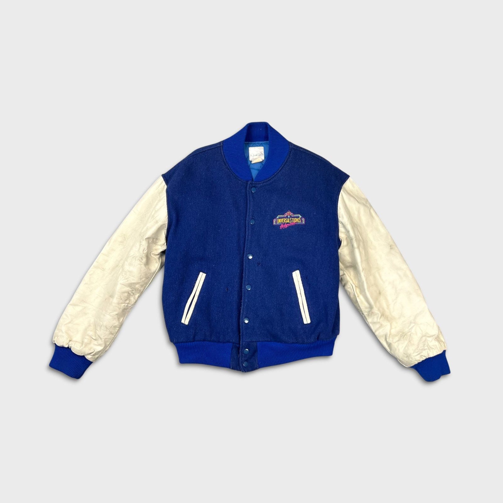 Universal Studios × Vintage Vintage 90s Universal Studios Jacket Letterman USA Varsity Size US M / EU 48-50 / 2 - 3 Thumbnail