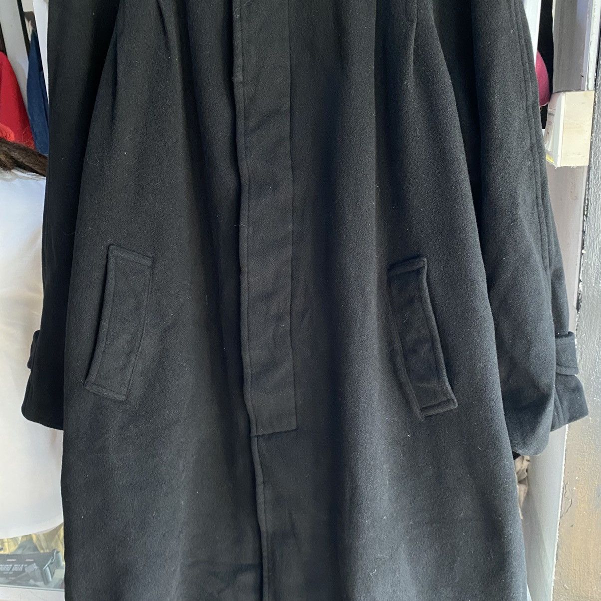 Moschino VINTAGE RARE‼️Moschino Uomo Black Wool Coat Japan Size L Size US L / EU 52-54 / 3 - 5 Thumbnail