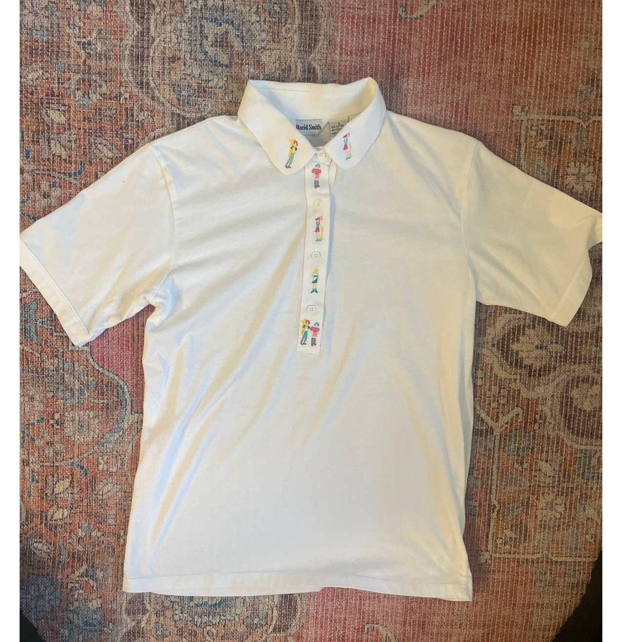 Other Vintage David Smith Women's Polo Shirts SS White Size L Size L / US 10 / IT 46 - 1 Thumbnail