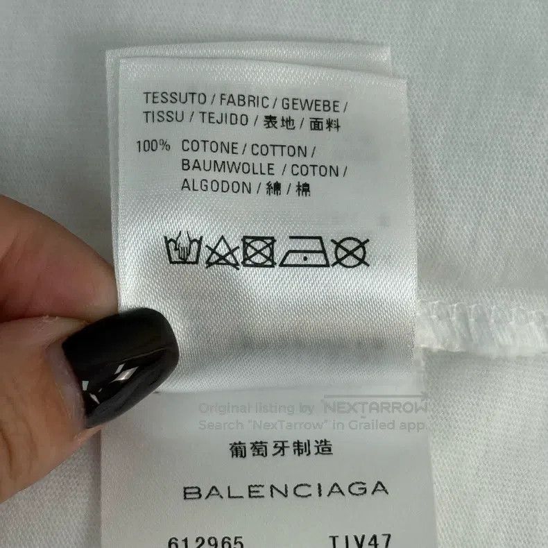 Balenciaga Balenciaga White band logo classic short sleeve Size US S / EU 44-46 / 1 - 7 Thumbnail