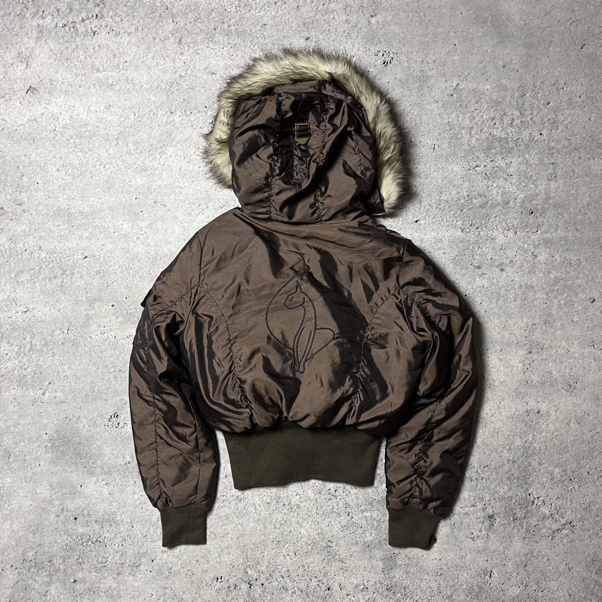 Other Vintage avant garde baby phat fur bomber jacket S y2k 00s Size S / US 4 / IT 40 - 2 Thumbnail