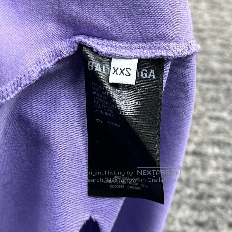 Balenciaga Balenciaga Ripped Short Sleeve Size US XXS / EU 40 - 5 Thumbnail