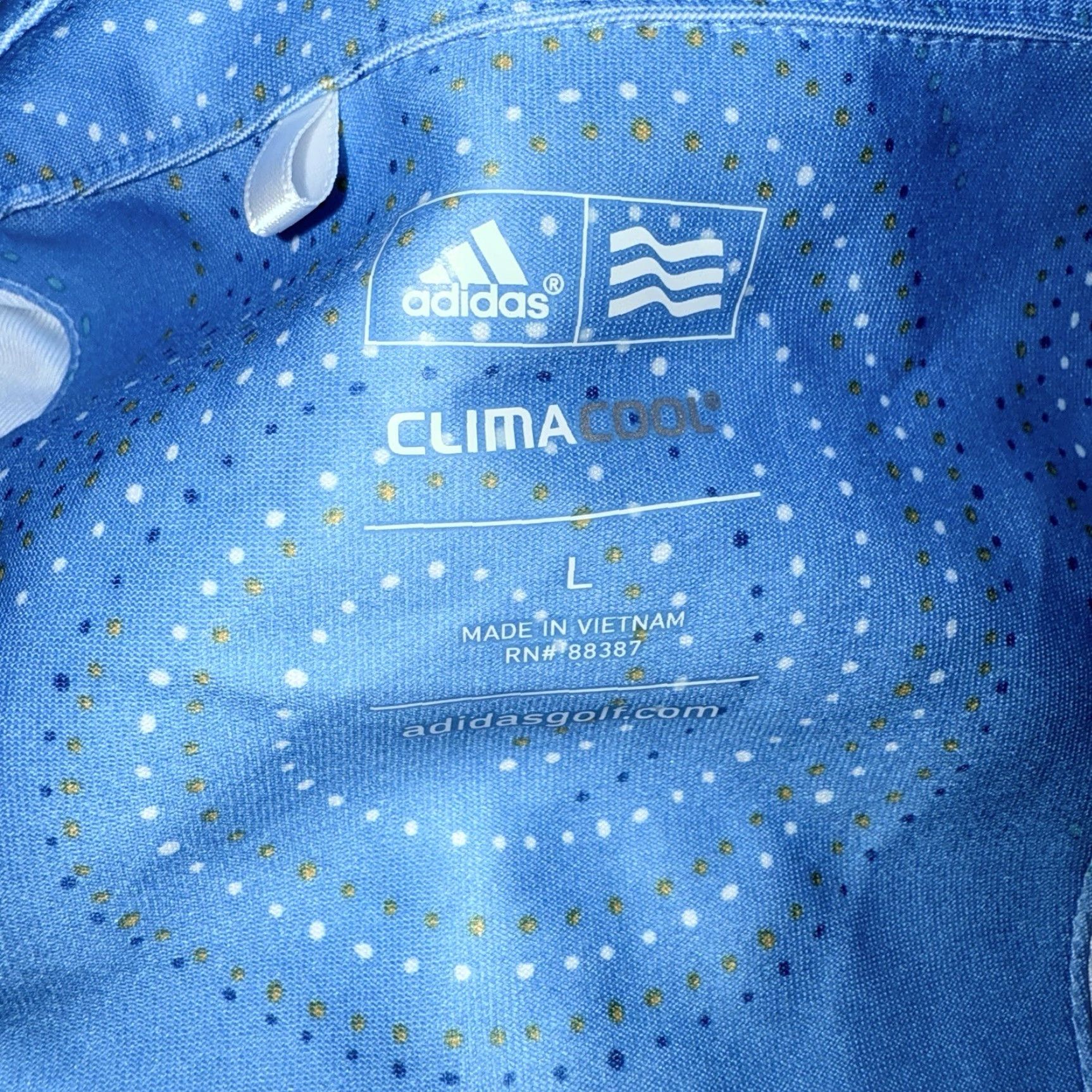 Adidas VINTAGE Adidas Climacool Women's Golf Polo Shirt Athletic Fit Size L Blue Activewear Size L / US 10 / IT 46 - 4 Thumbnail