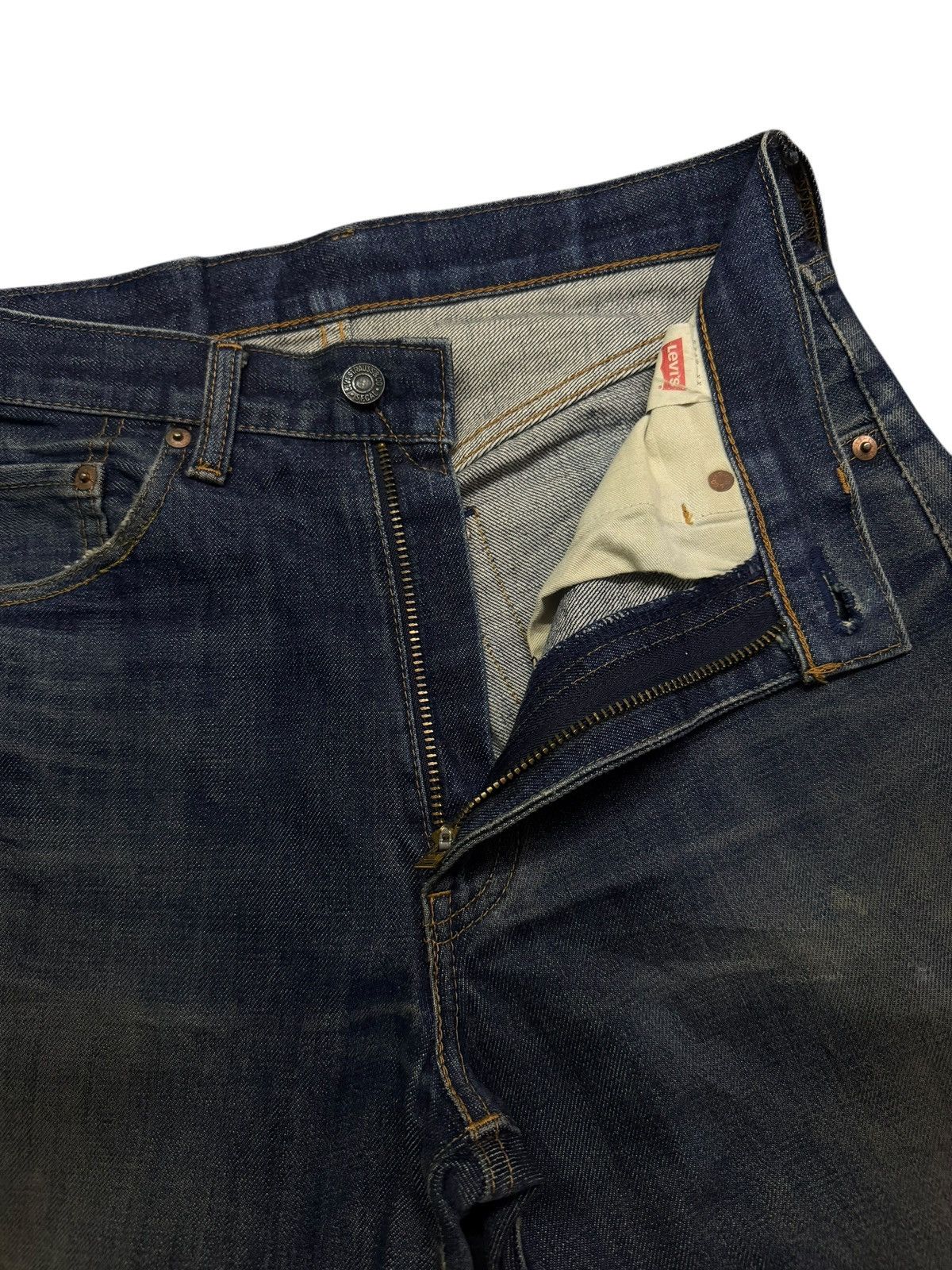 Levi's Vintage Clothing Vintage 90s Levi’s 551Z-XX Big E Talon Selvedge Denim Jeans Size US 30 / EU 46 - 11 Thumbnail