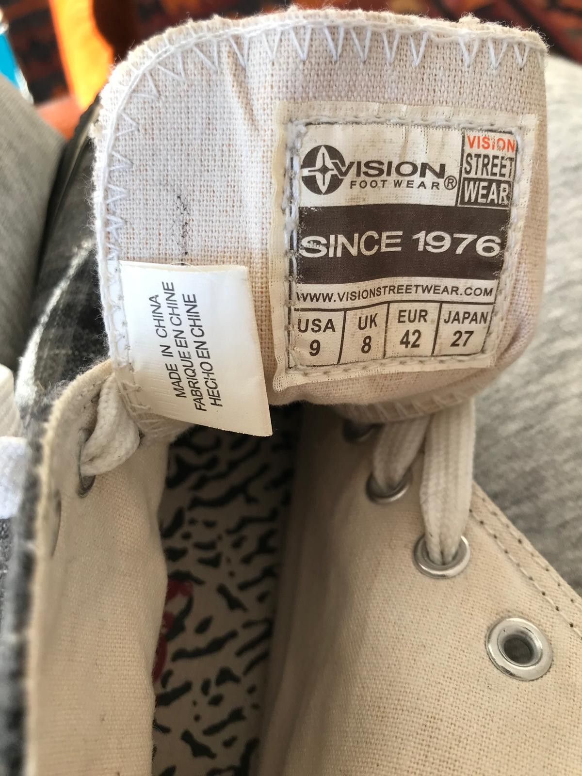 Vision Streetwear Vision Street Wear * Rare * NOS *Sk8 Old Skool * Hi-Tops ! Size US 9 / EU 42 - 4 Thumbnail
