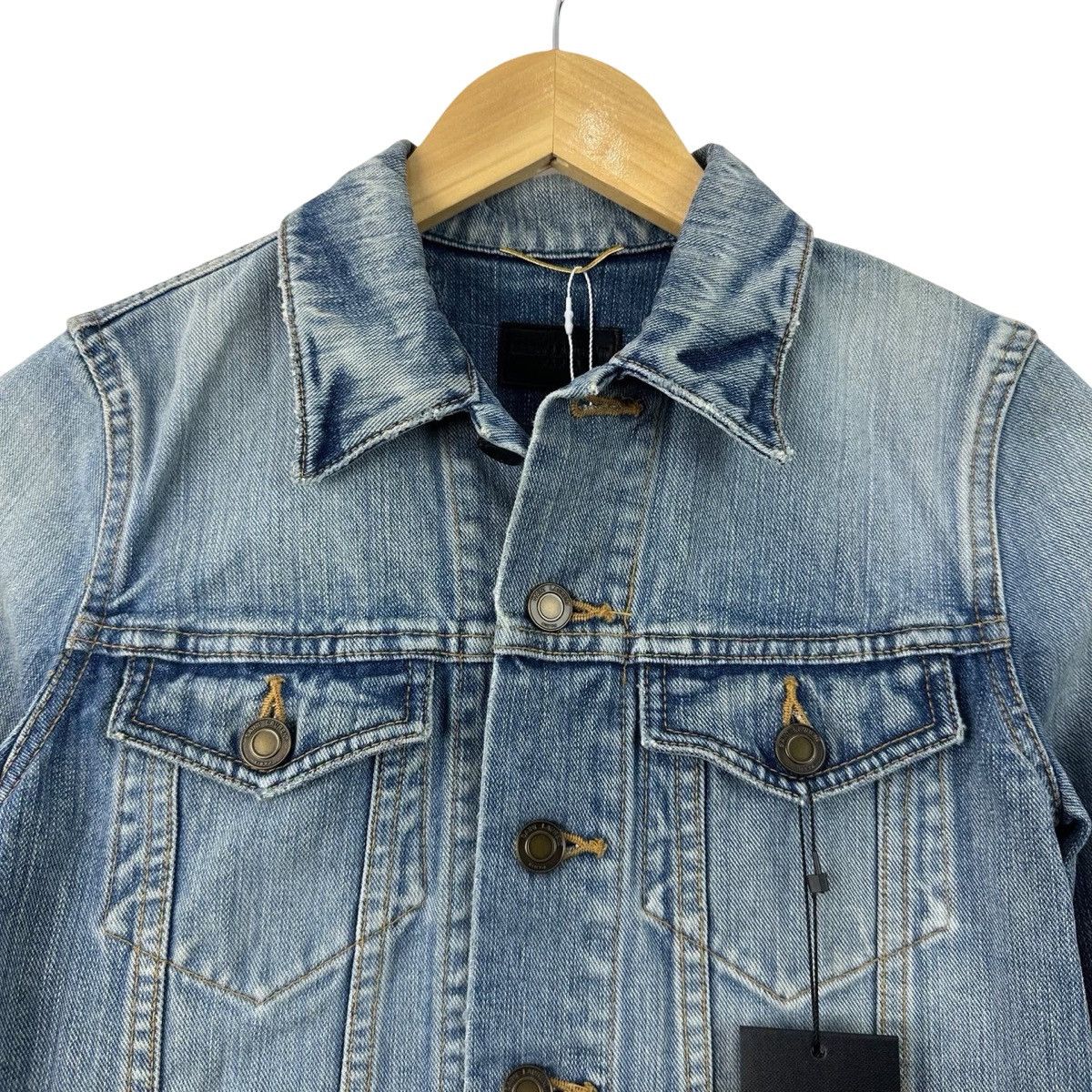 Saint Laurent Paris Saint Laurent blue denim jacket Size S / US 4 / IT 40 - 3 Thumbnail