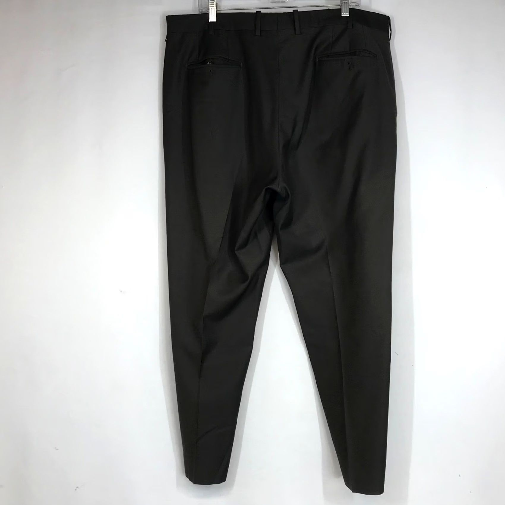 Vintage JB Britches Mens Dress Pants Dark Taupe Wool 40R Torino Size US 40 / EU 56 - 4 Thumbnail