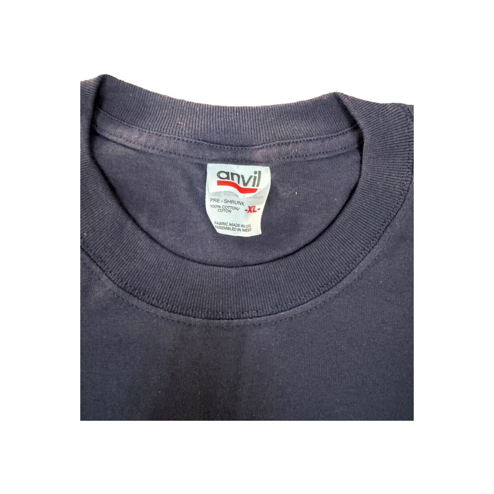 Anvil 90s Vintage Humor 1999 Adult XL Navy "Lord Give Me Strength" Size US XL / EU 56 / 4 - 7 Thumbnail