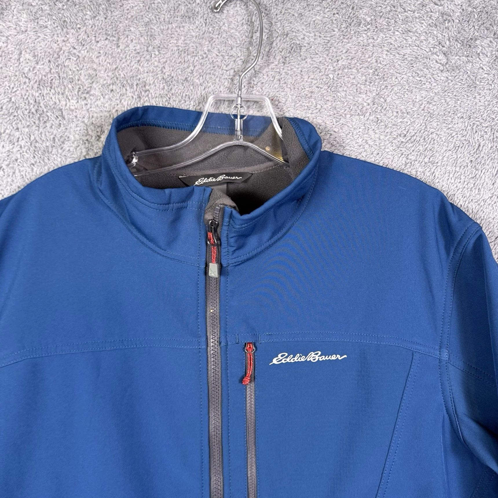 Eddie Bauer Eddie Bauer Softshell Jacket Mens XLT XL Tall Full Zip Fleece Lined Tech Blue Jacket Size US XL / EU 56 / 4 - 4 Thumbnail