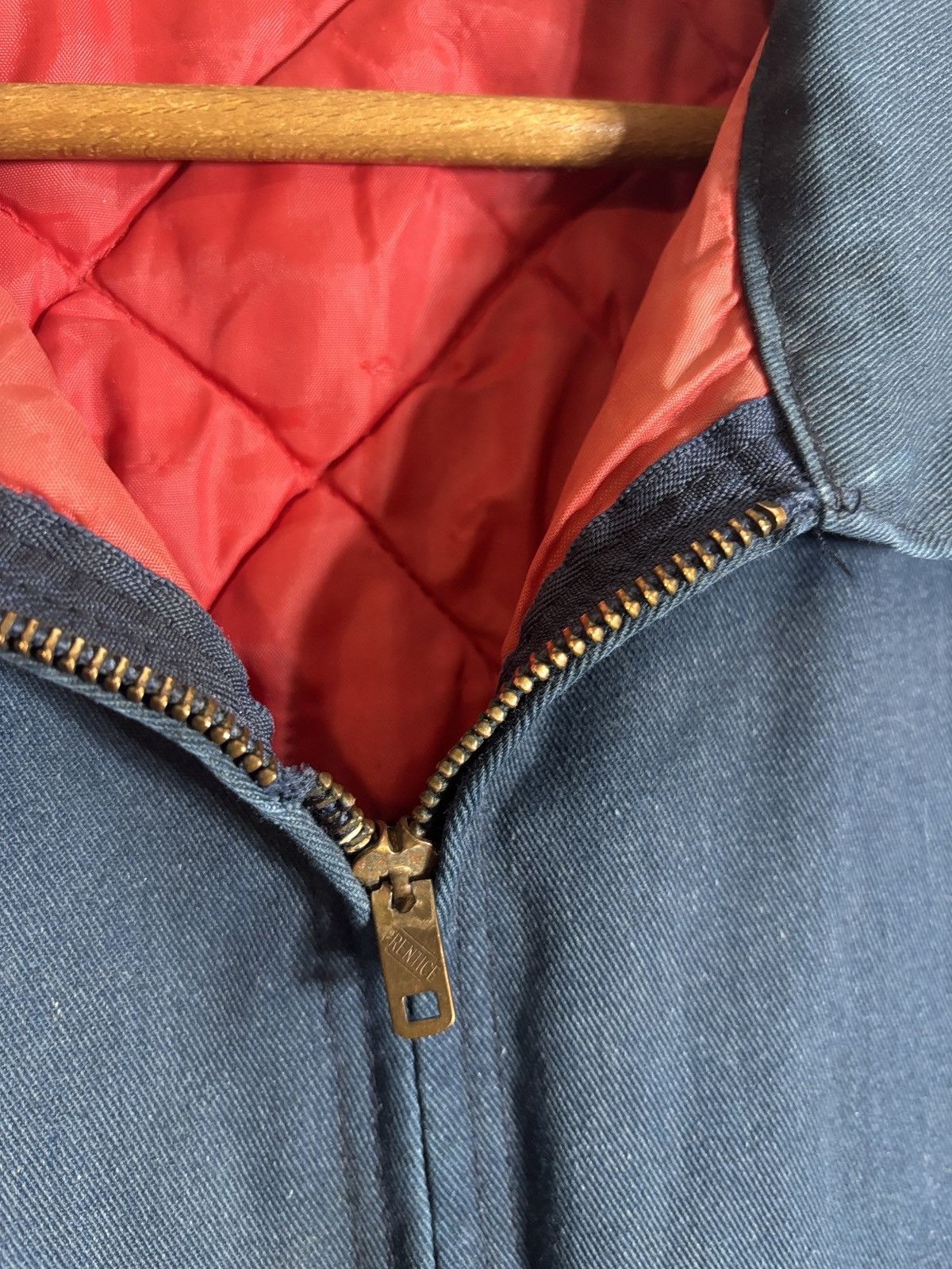 Wrangler Vtg Big Ben Wrangler Quilted Lined Chore Jacket Distressed Size US L / EU 52-54 / 3 - 2 Thumbnail