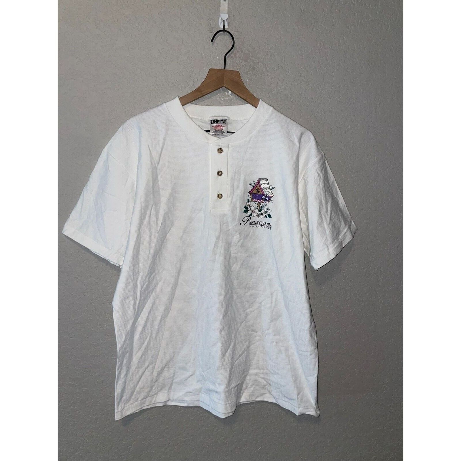 Vintage 90s PA Pennsylvania Lancaster Birdhouse White Shirt VTG L Size US L / EU 52-54 / 3 - 1 Thumbnail