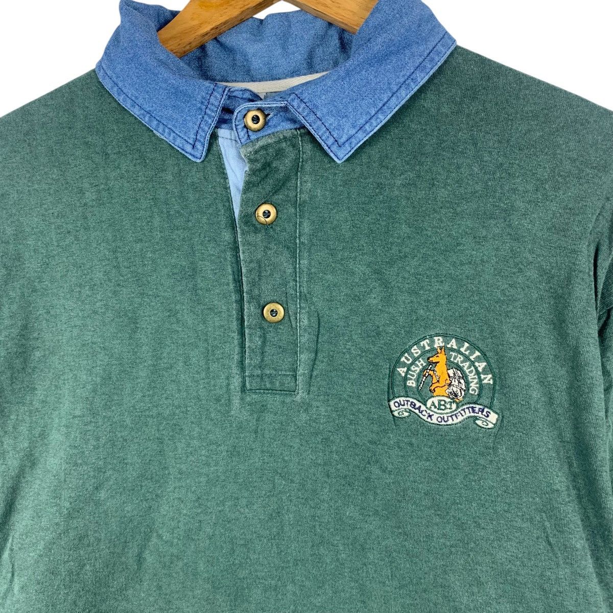 Vintage Vintage AUSTRALIA BUSH TRADING Rugby Tee Shirt Top Polo Size US S / EU 44-46 / 1 - 4 Thumbnail
