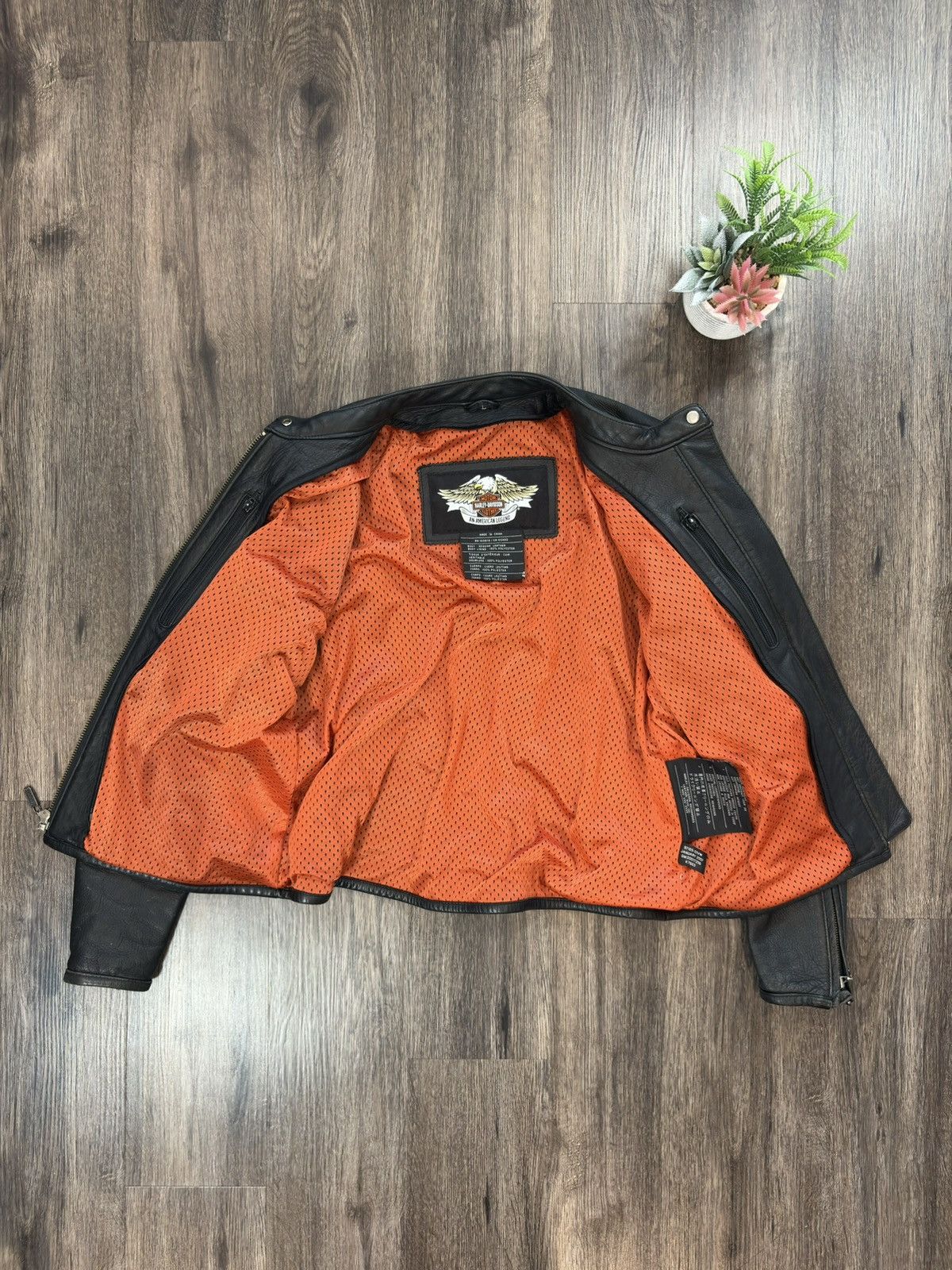 Harley Davidson Harley Davidson Motorcycle Women’s Black Leather Jacket Size L / US 10 / IT 46 - 8 Thumbnail