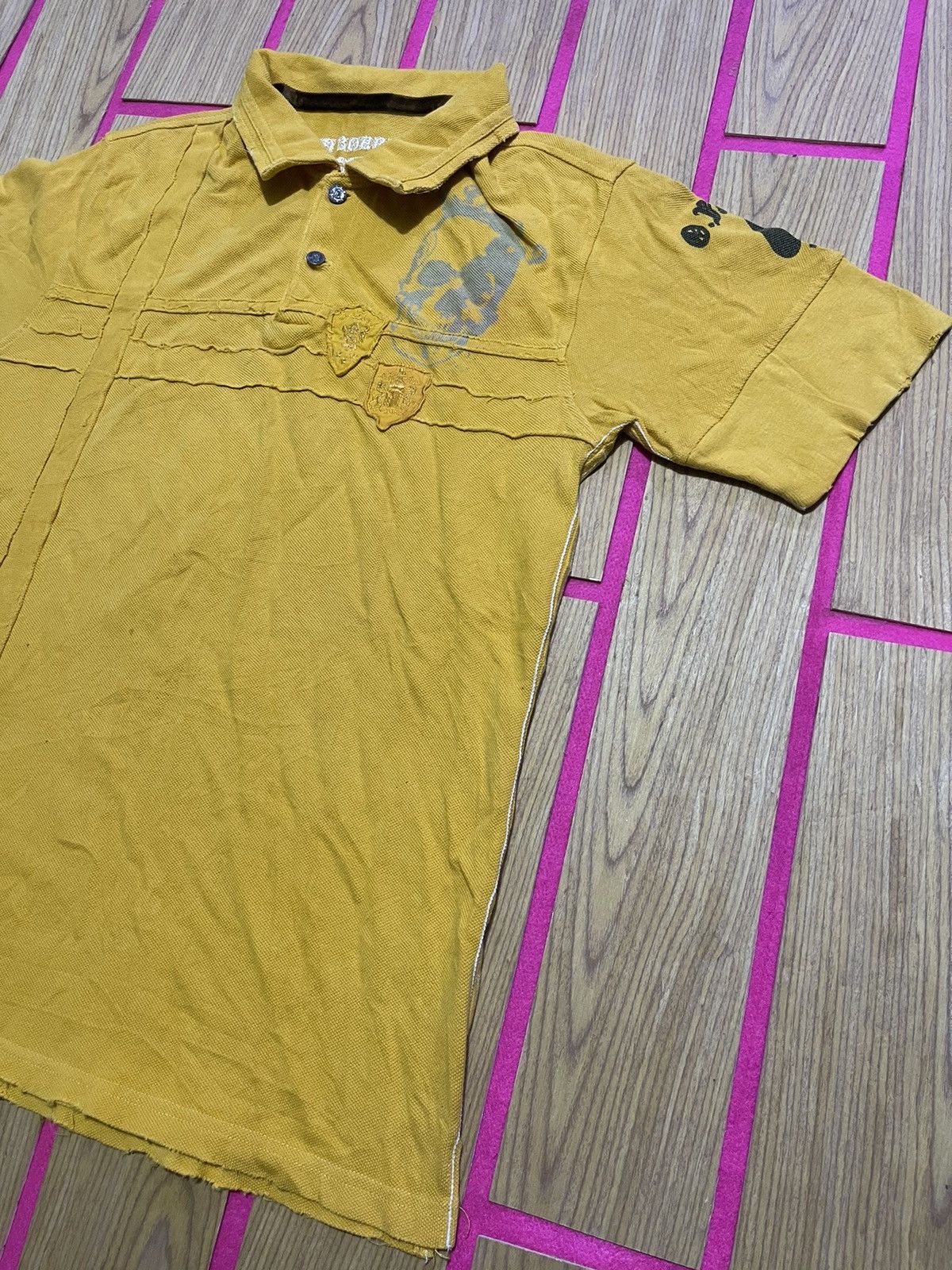 If Six Was Nine Y2K ON BOARD polo tshirt motif skull vintage style Size US M / EU 48-50 / 2 - 2 Thumbnail