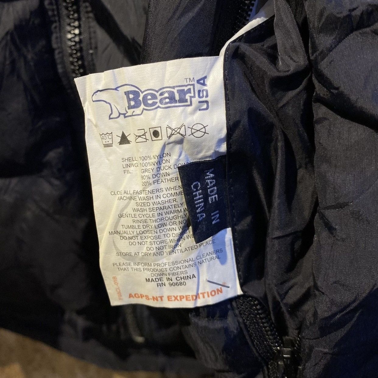 Vintage Vintage 90s Bear USA Reversible Light Puffer Jackets Size US L / EU 52-54 / 3 - 21 Thumbnail