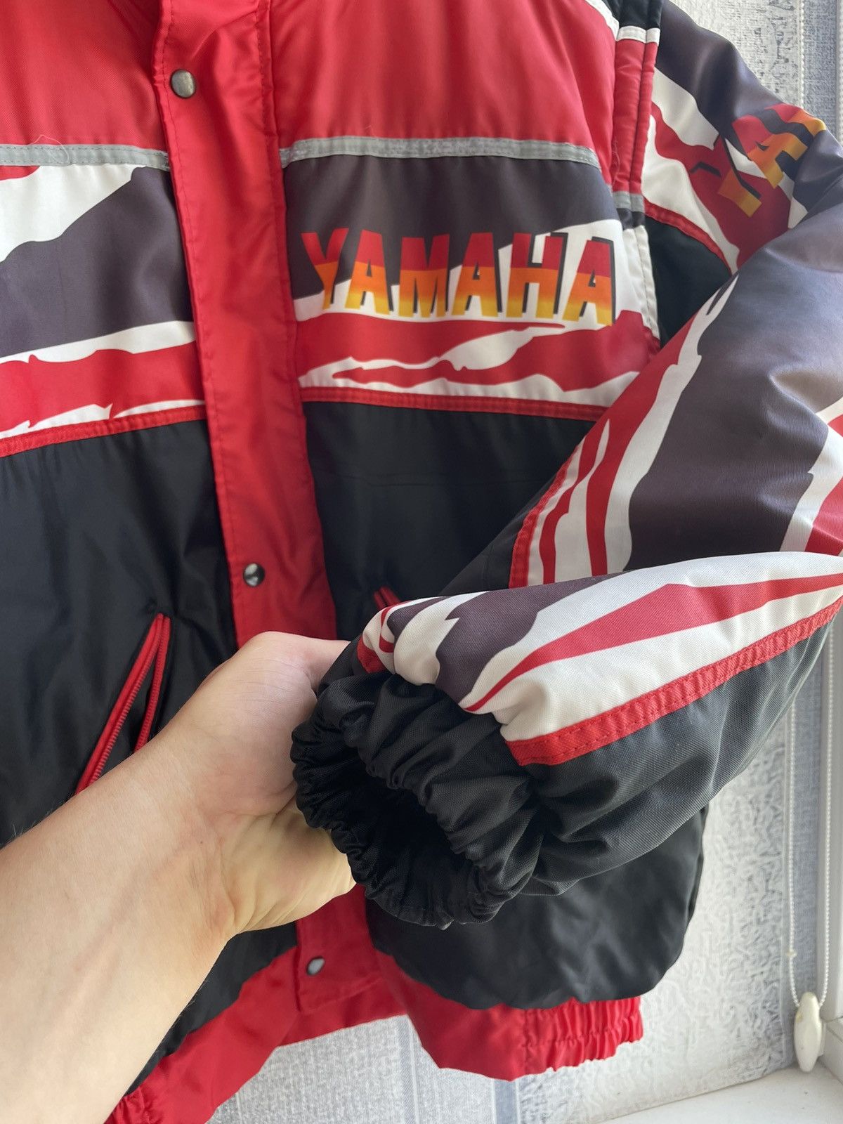 Yamaha Vintage 80s Yamaha Racing 2In1 Nylon Jacket Made In Italy Size US XL / EU 56 / 4 - 4 Thumbnail