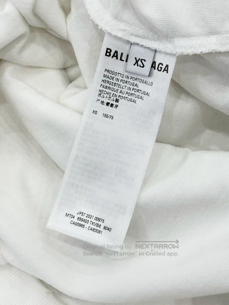 Balenciaga Balenciaga Destroyed print hooded sweatshirt Size US XS / EU 42 / 0 - 8 Thumbnail